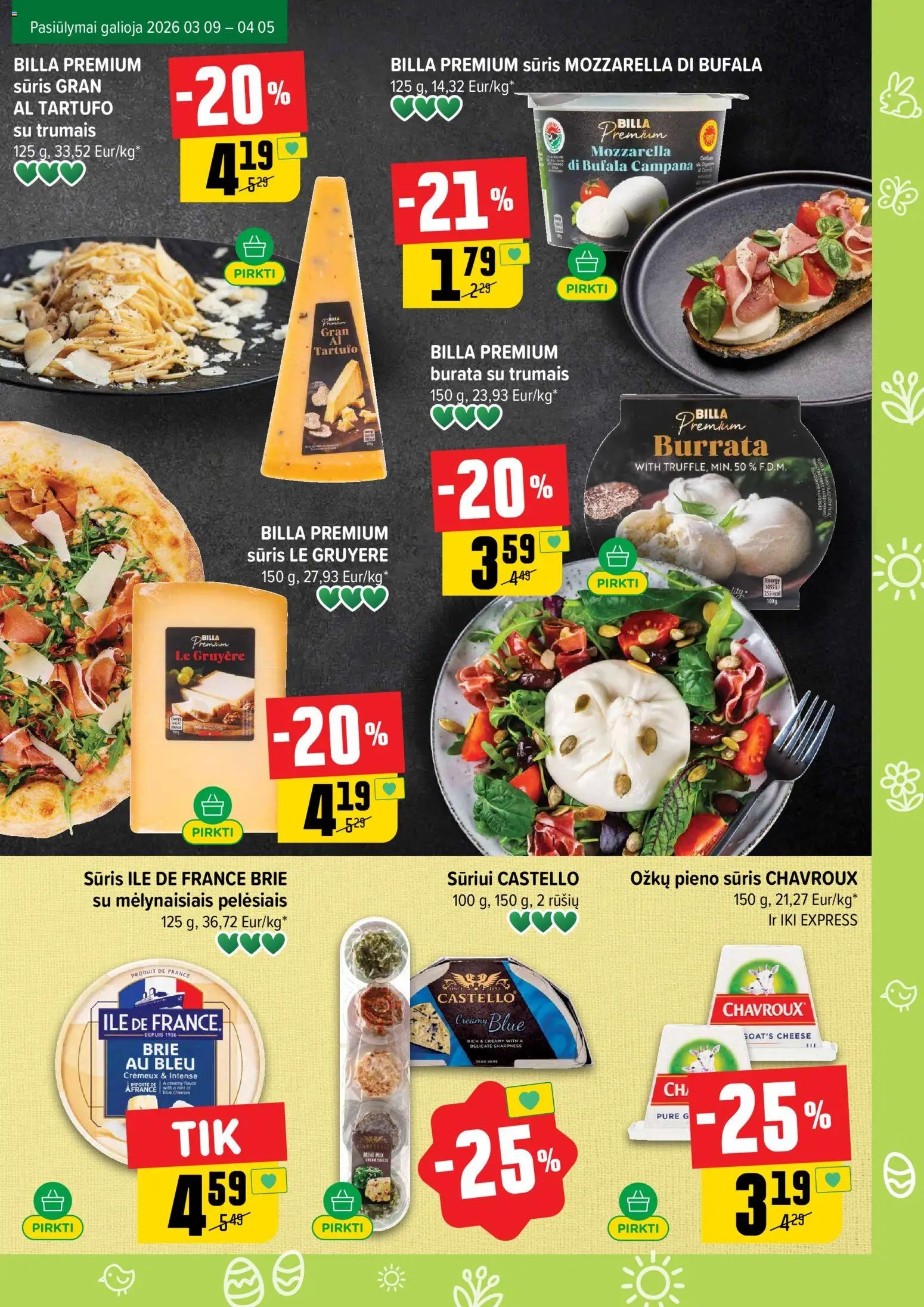 IKI akcijos nuo 16.03.2026 | Puslapis: 27 | Prekių: Sūris