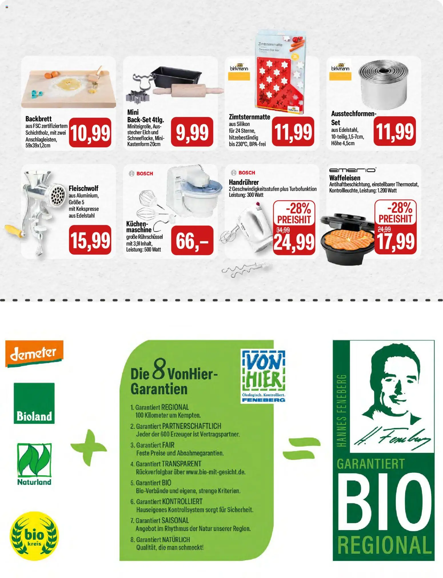 Feneberg Angebote – gültig ab 30.10.2025 | Seite: 15 | Produkte: Bosch, Kuchen, Waffeleisen