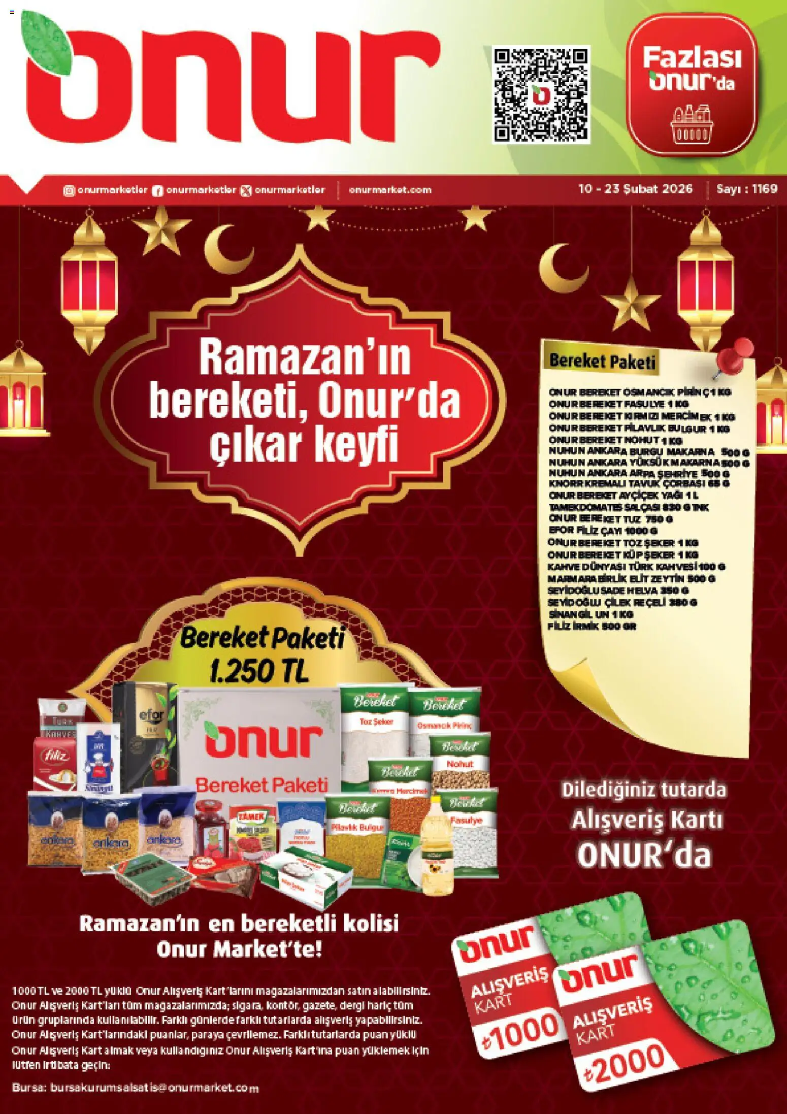 Onur Market Katalog - Bursa - 10.02.2026 tarihinden itibaren geçerlidir | Sayfa: 1