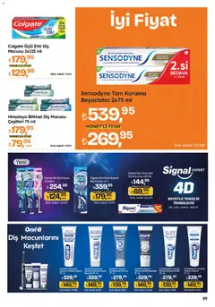26.02.2026 tarihinden itibaren geçerli olan Migros kataloğu önizlemesi | Sayfa: 89 | Ürünler: Diş macunu, Diş fırçası