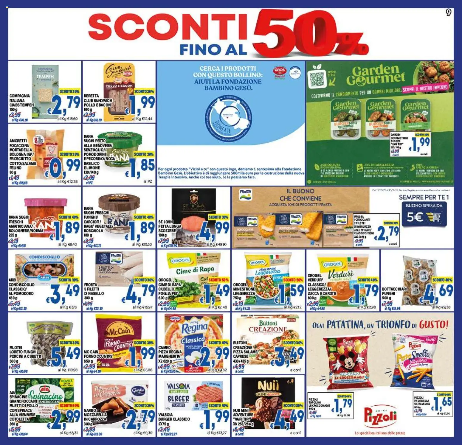 Volantino DEM del 07.11.2025 | Pagina: 9 | Prodotti: Pizza, Mozzarella, Basilico, Nasello