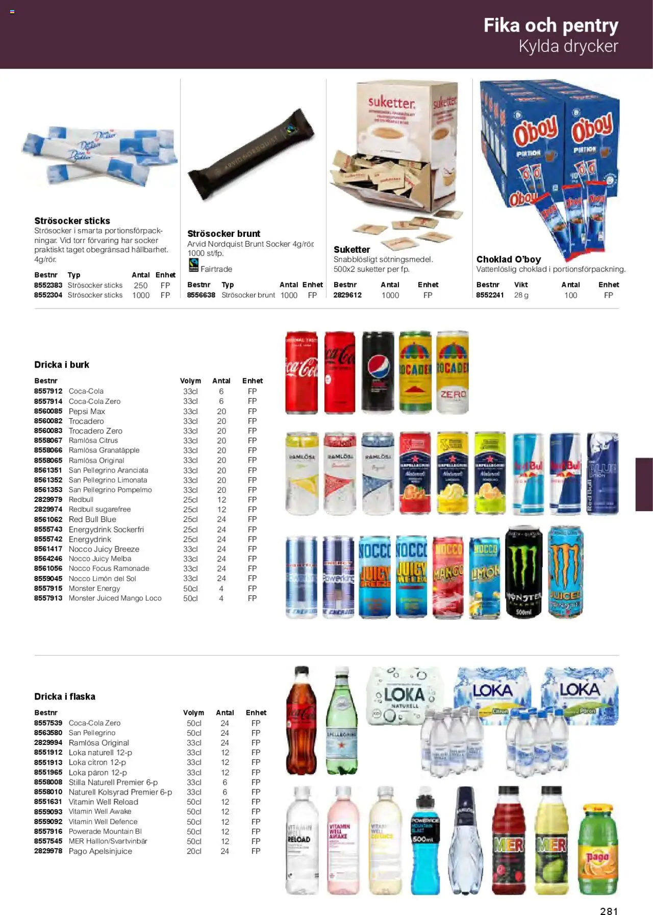 Office Depot reklamblad aktuell från 01.02.2025 | Sida: 283 | Produkter: Loka, San pellegrino, Pepsi, Mango
