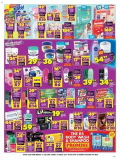 Shoprite Western Cape - Major Deals Extra │ valid from 21.07.2025 | Page: 7 | Products: Soap, Toothpaste, Fruit, Nappies