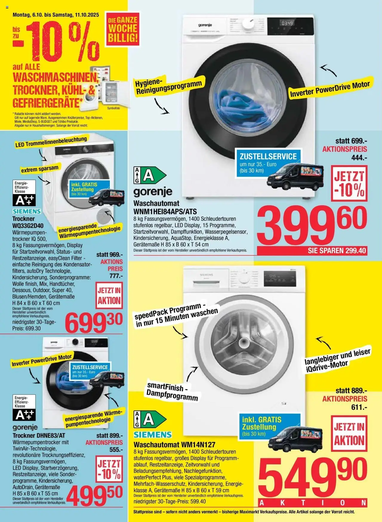 Maximarkt Vöcklabruck, Wels gültig ab 06.10.2025 | Seite: 24 | Produkte: Trockner