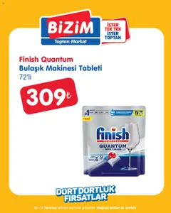 Bizim Toptan Dört Dörtlük Fırsatlar - 16.07.2025 tarihinden itibaren geçerlidir | Sayfa: 3 | Ürünler: Tablet, Bulaşık makinesi