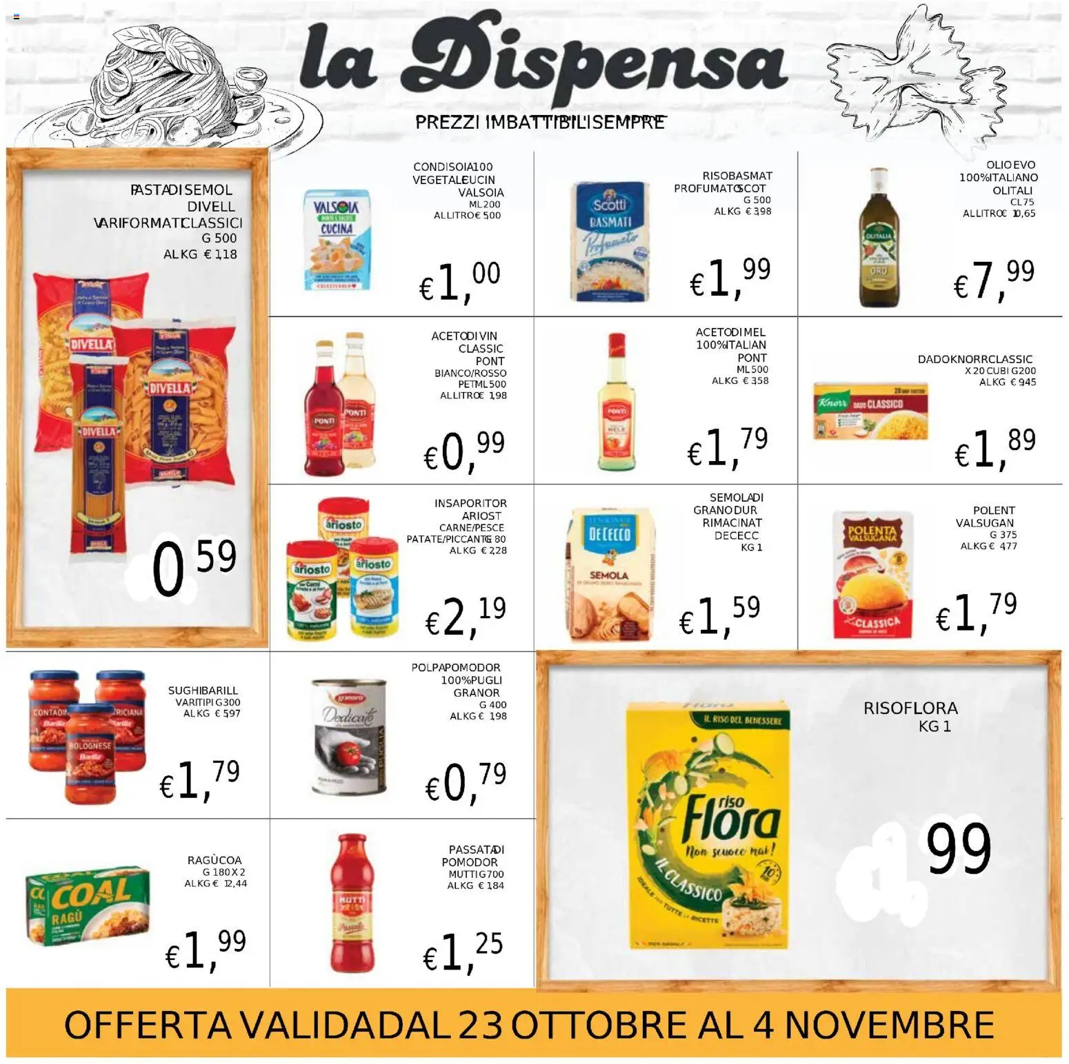 Volantino Coal del 23.10.2025 | Pagina: 13 | Prodotti: Mele, Riso, Olio, Ragú