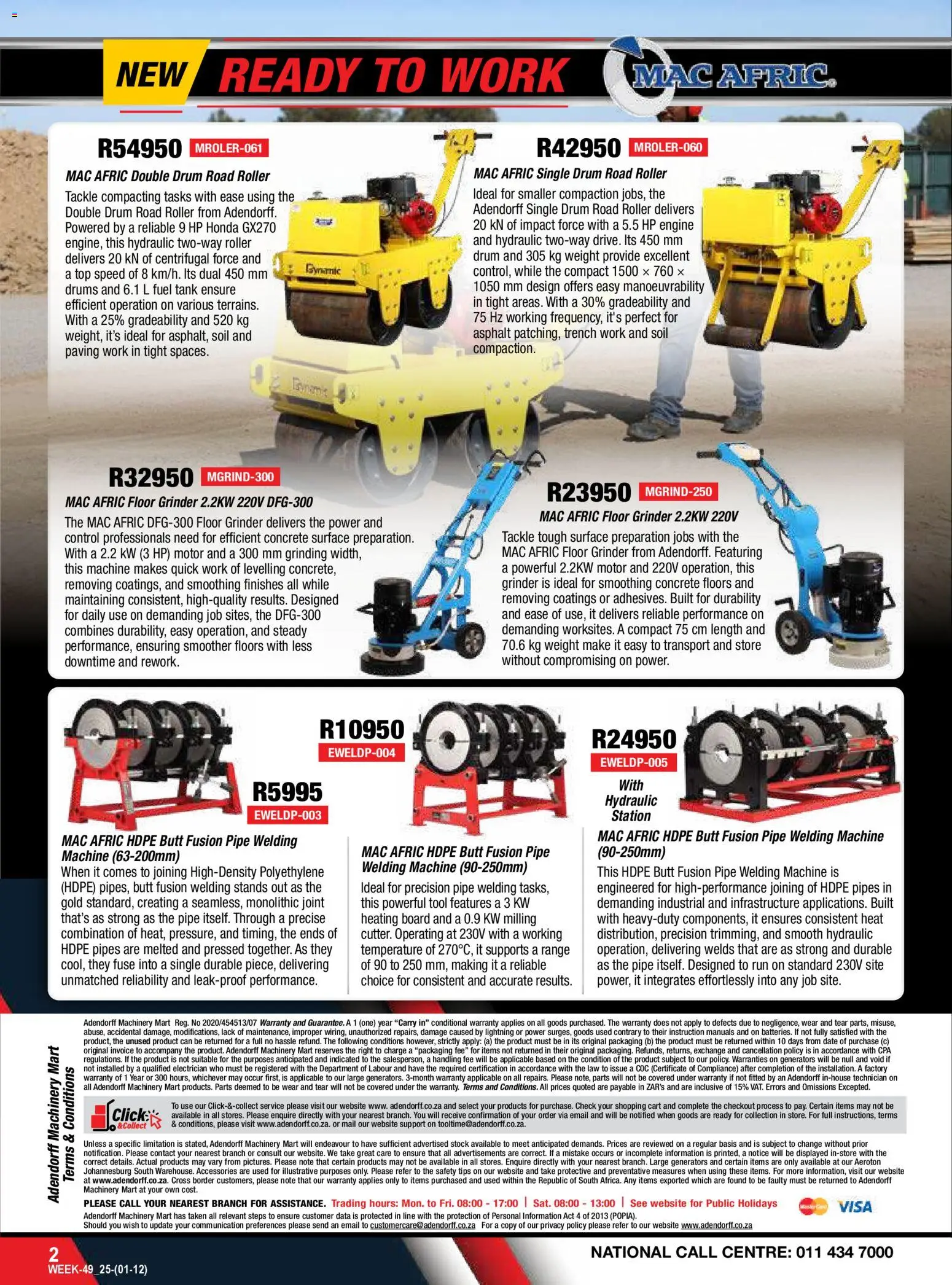 New Adendorff catalogue – valid from 01.12.2025 | Page: 4 | Products: Tank, Grinder, Pipe, Stock