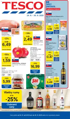 Tesco leták platný od 24.09.2025