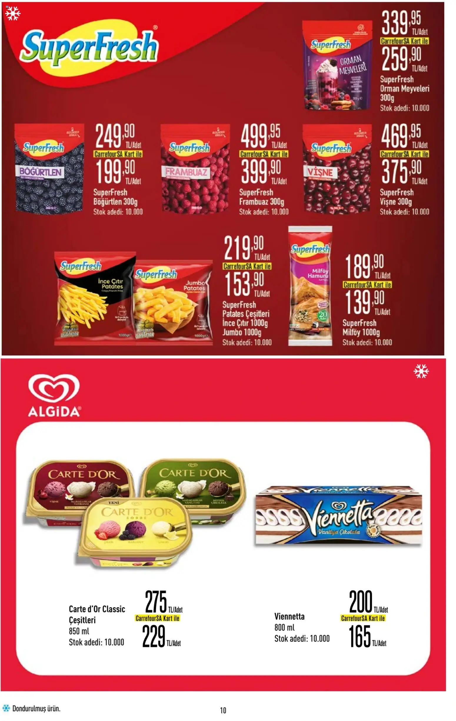 CarrefourSA Katalog - 09.04.2026 tarihinden itibaren geçerlidir | Sayfa: 11 | Ürünler: Frambuaz, Vişne, Patates, Böğürtlen