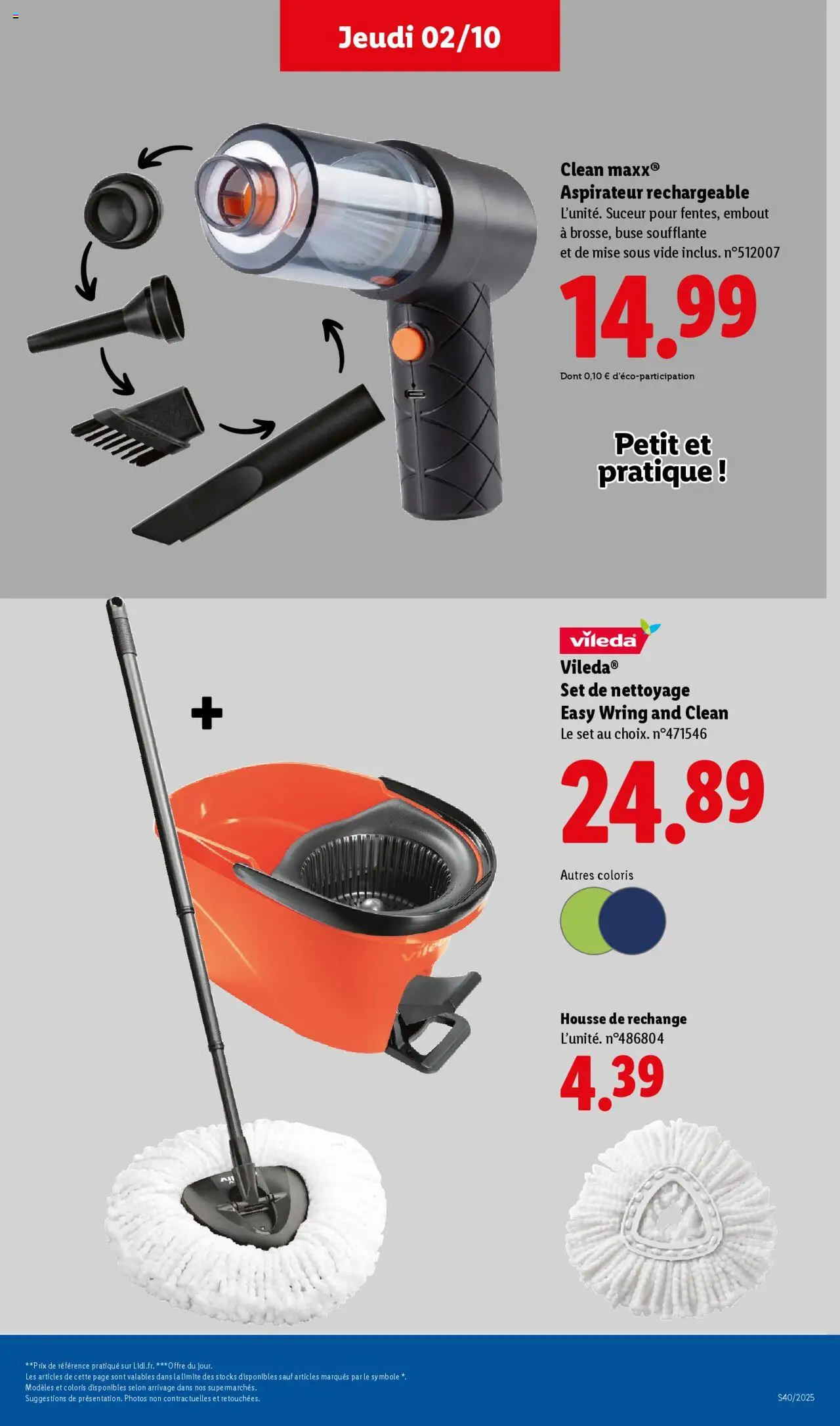  | Page: 43 | Produits: Aspirateur, Vileda
