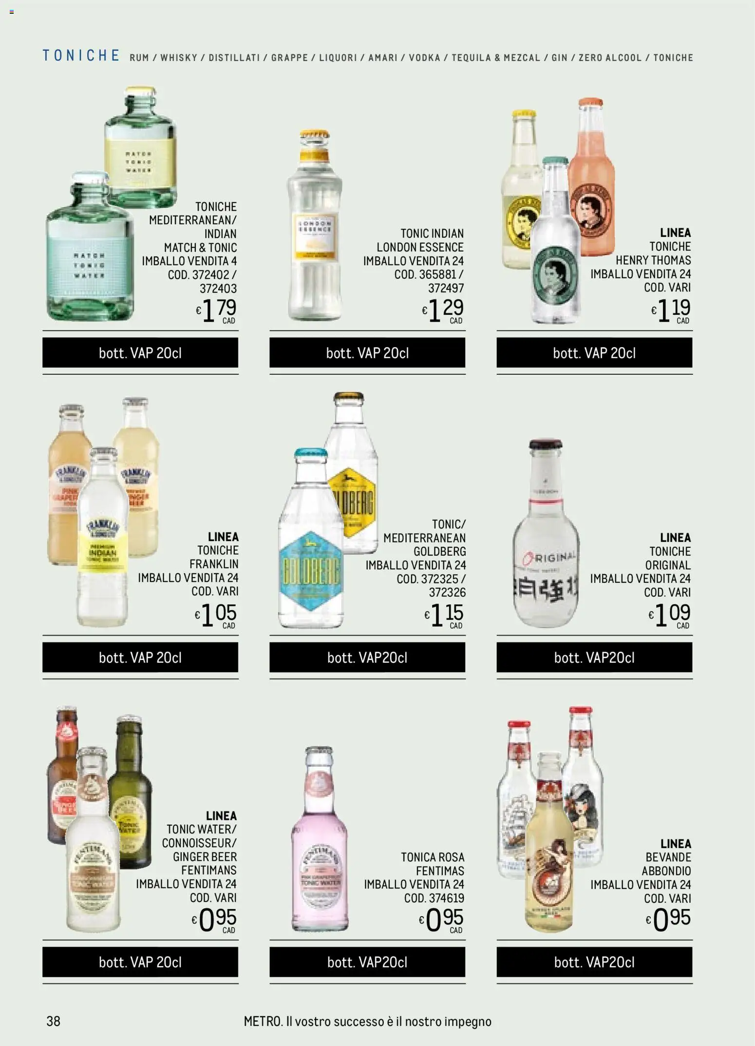 Volantino Metro del 06.11.2025 | Pagina: 38 | Prodotti: Gin, Vodka, Whisky, Tequila