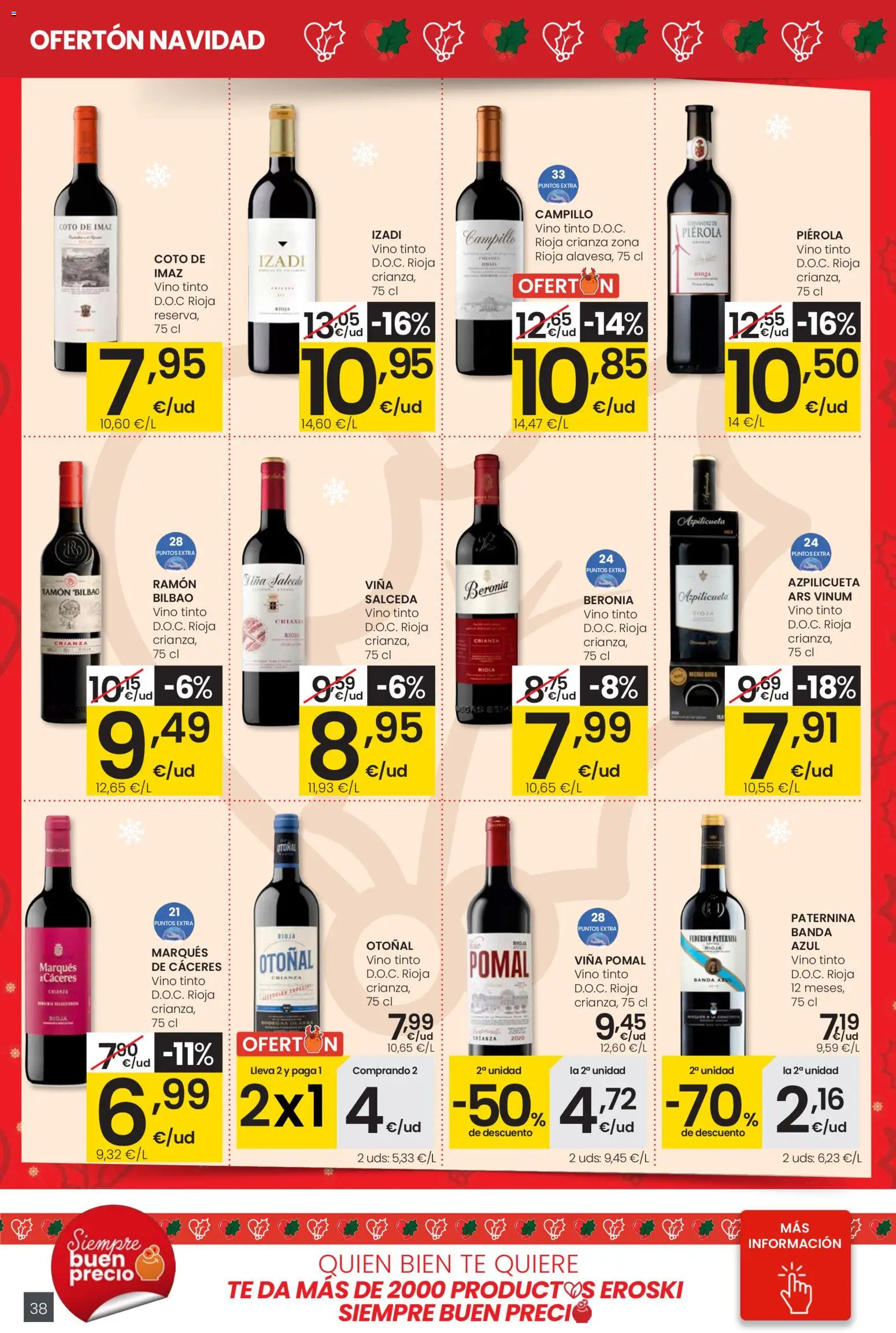 Eroski - Ofertón Navidad  │ válido desde el 27.11.2025 | Página: 38 | Productos: Vino, Té