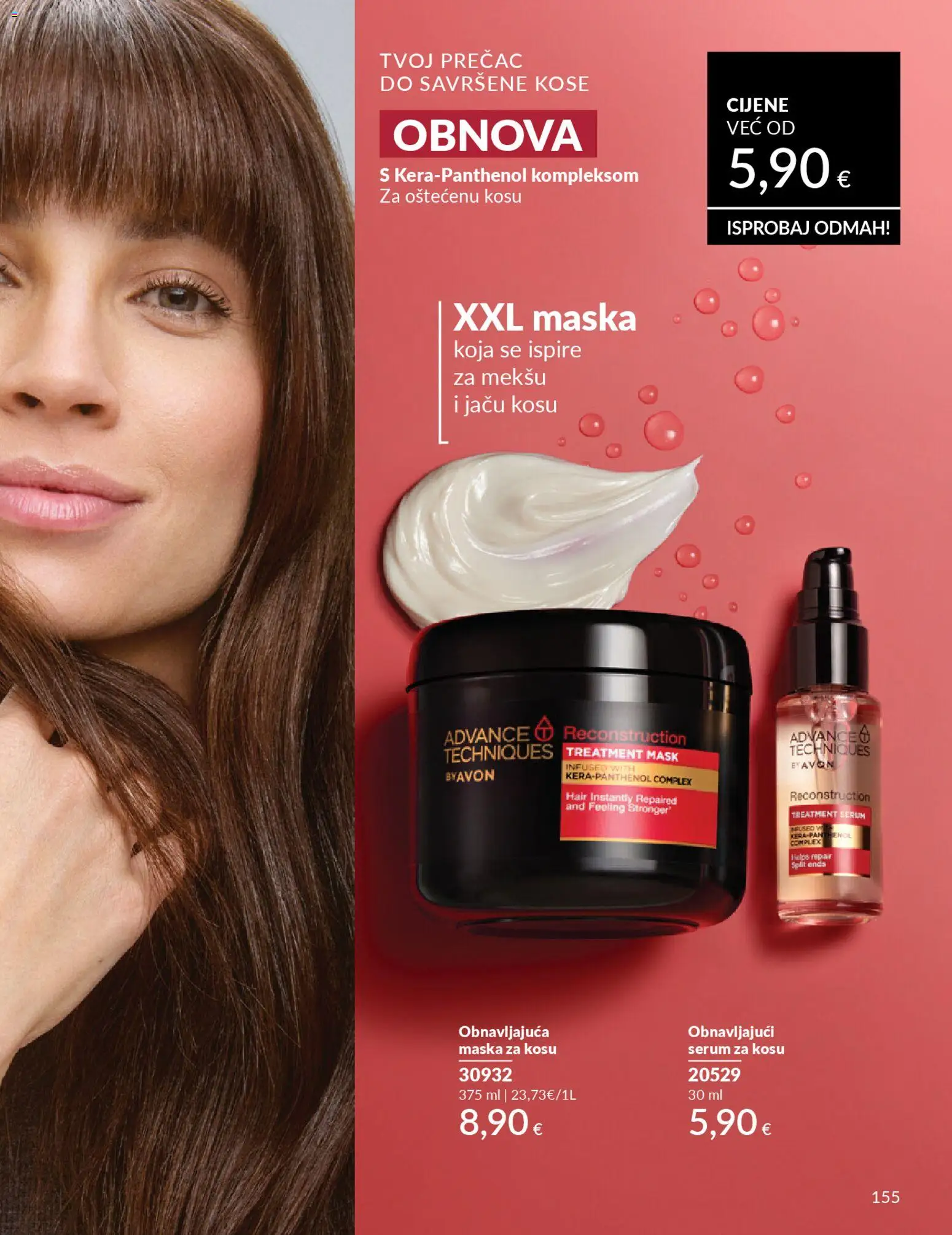 Avon katalog | vrijedi od 01.02.2026 | Stranica: 161 | Proizvodi: Serum za kosu, Maska za kosu, Maska