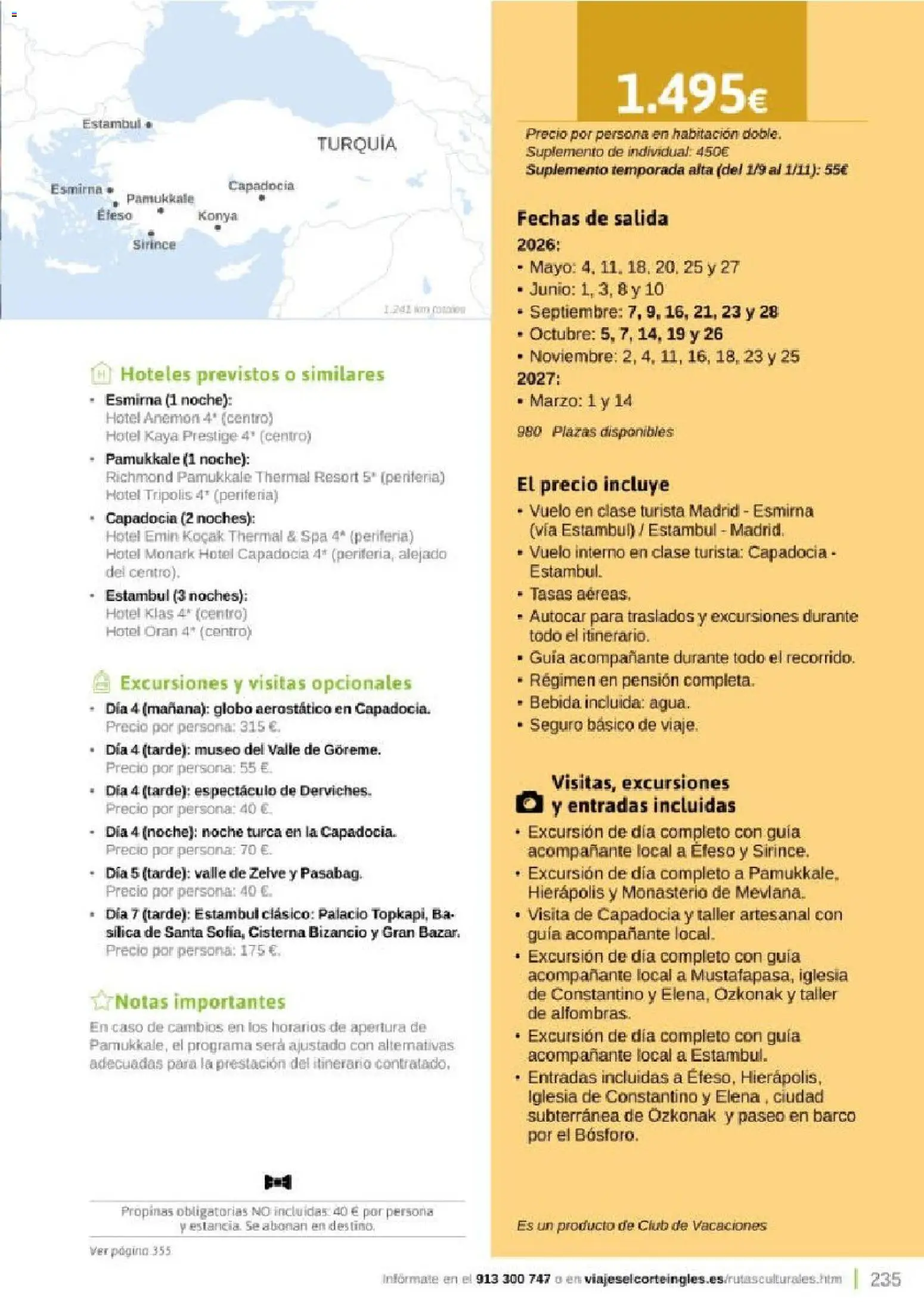 Viajes El Corte Inglés Rutas Culturales de la Comunidad de Madrid │ válido desde el 01.04.2026 | Página: 235