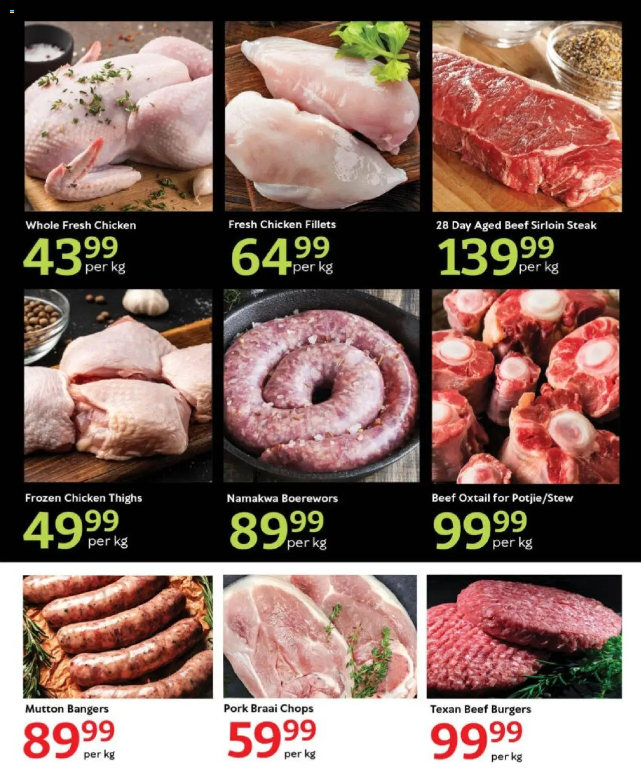 Oxford Freshmarket - Tuesday Specials │ valid from 19.08.2025 | Page: 3 | Products: Steak, Boerewors, Chicken, Pork