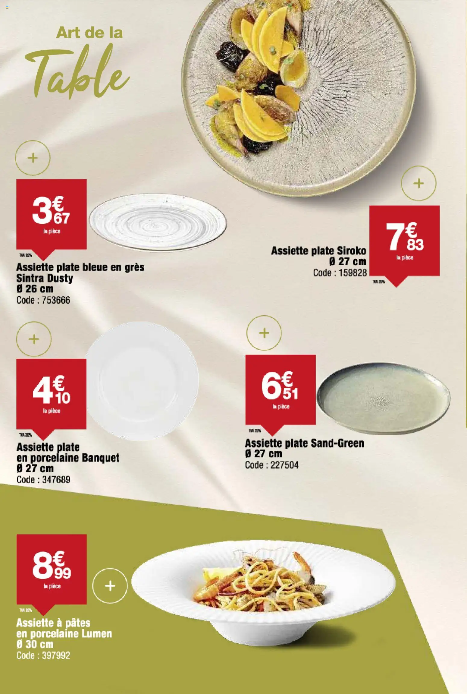 {H1} | Page: 6 | Produits: Porcelaine, Table, Pâtes