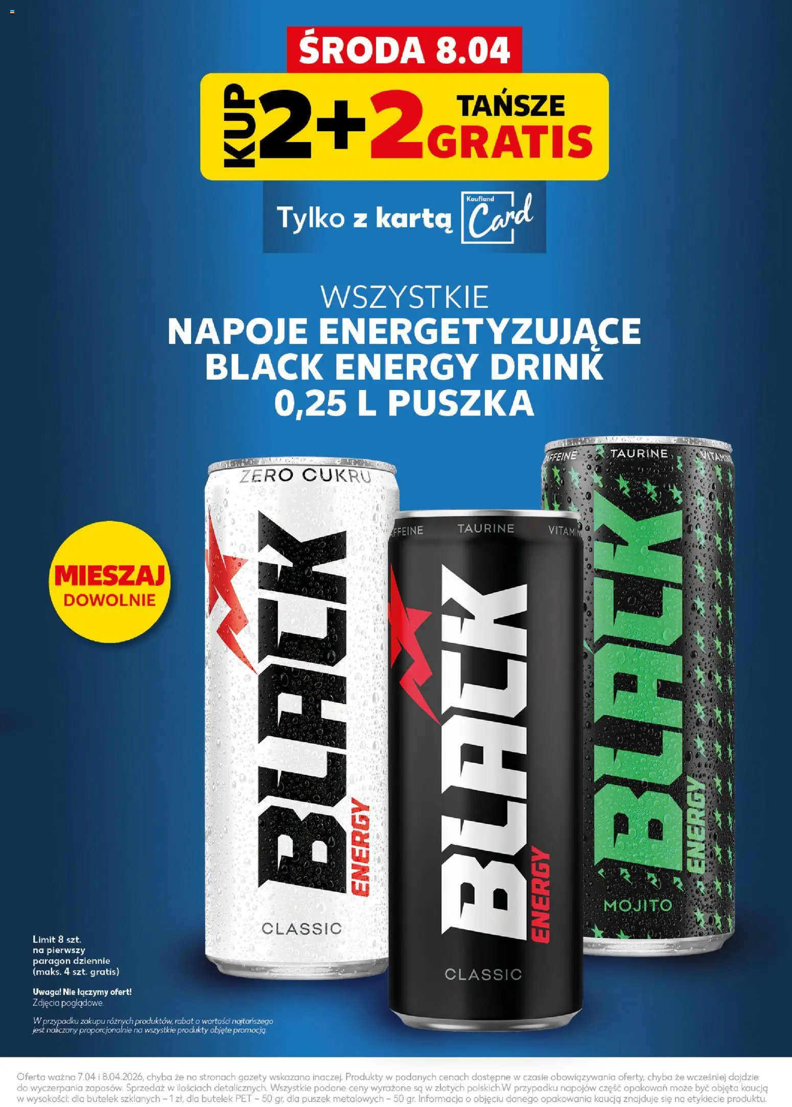 Kaufland Polsko leták - Mocny start od 07.04.2026 | Strana: 5 | Produkty: Mojito, Energy drink