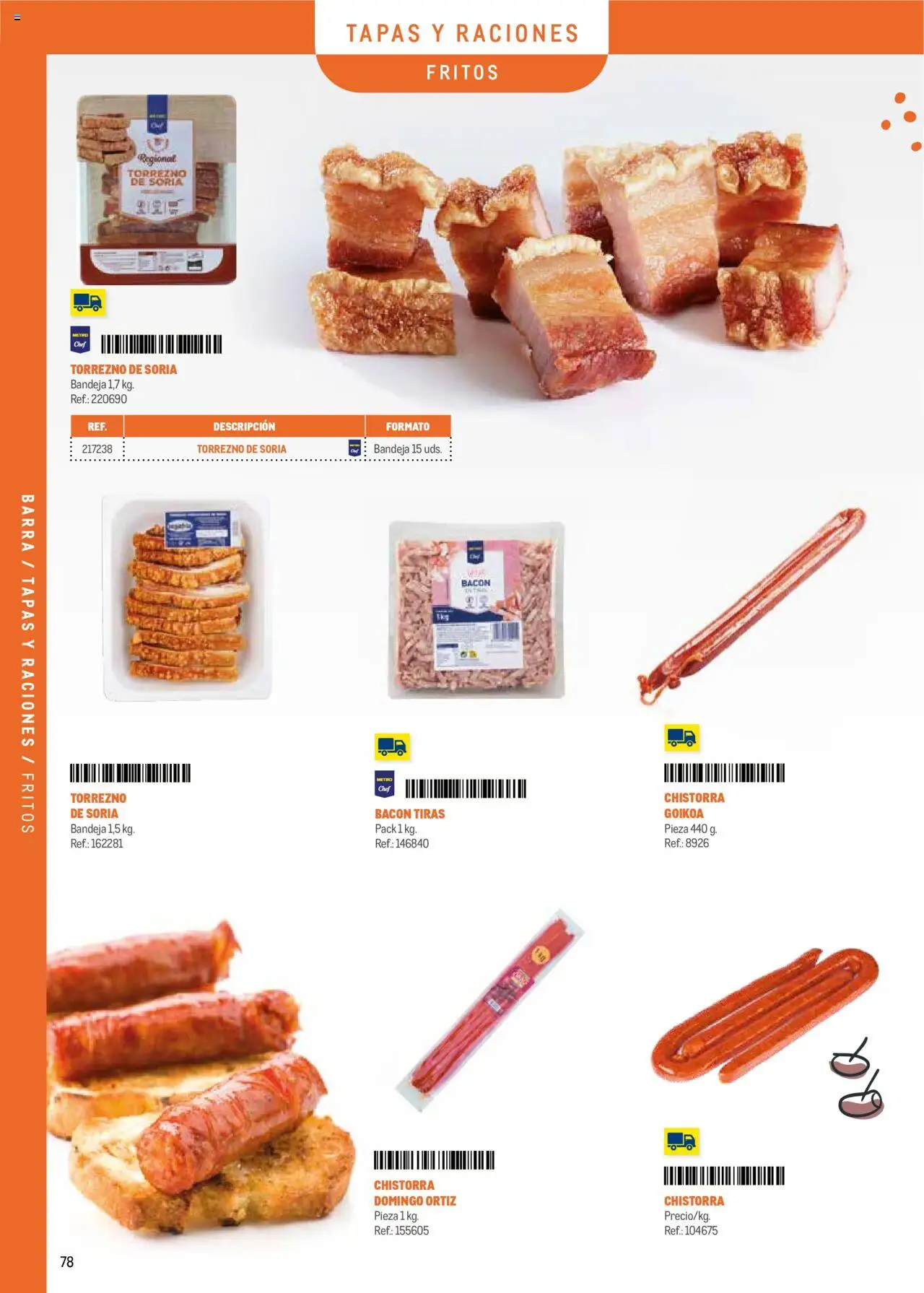 Makro -  Menú y Barra Canarias │ válido desde el 08.09.2025 | Página: 78 | Productos: Bandeja