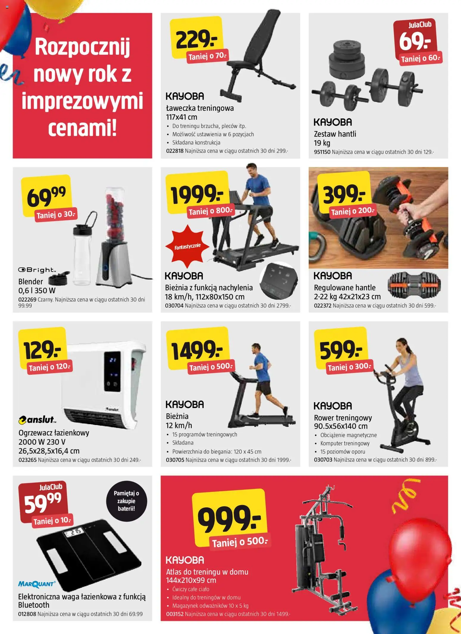 Jula Gazetka od 30.12.2025 | Strona: 6 | Produkty: Komputer, Waga, Rower, Blender