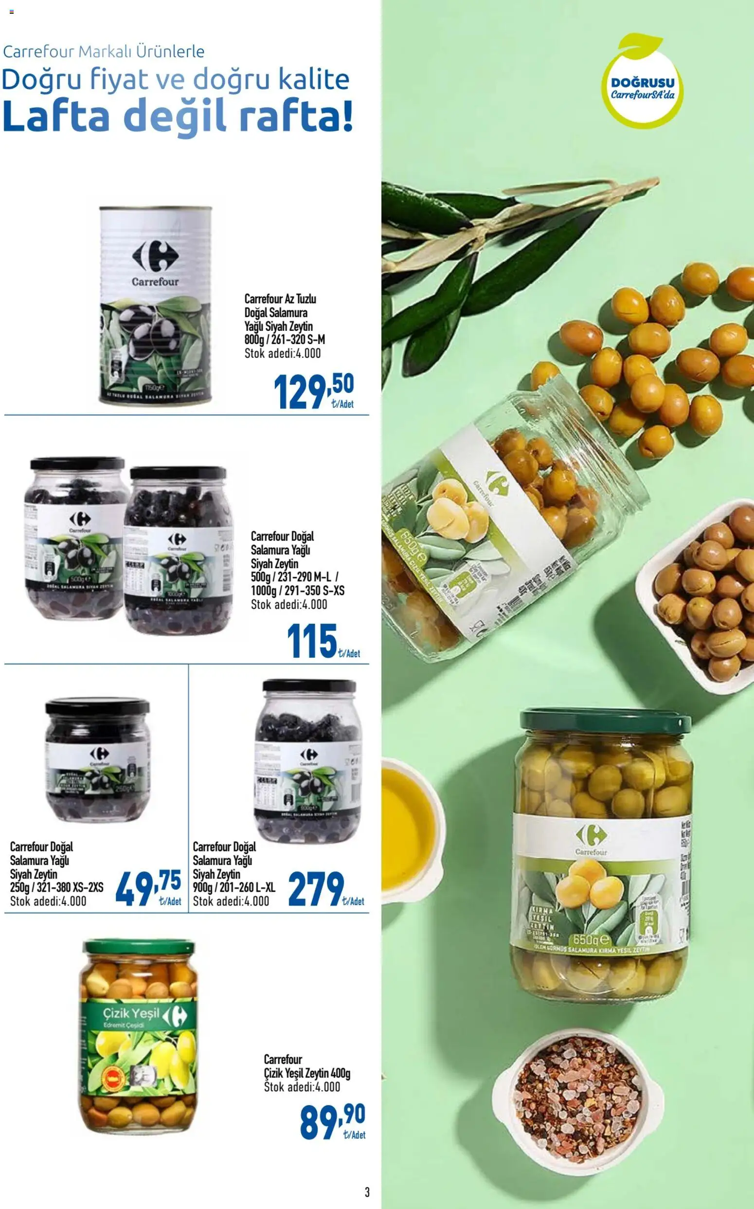 CarrefourSA Katalog - 05.01.2026 tarihinden itibaren geçerlidir | Sayfa: 4 | Ürünler: Zeytin