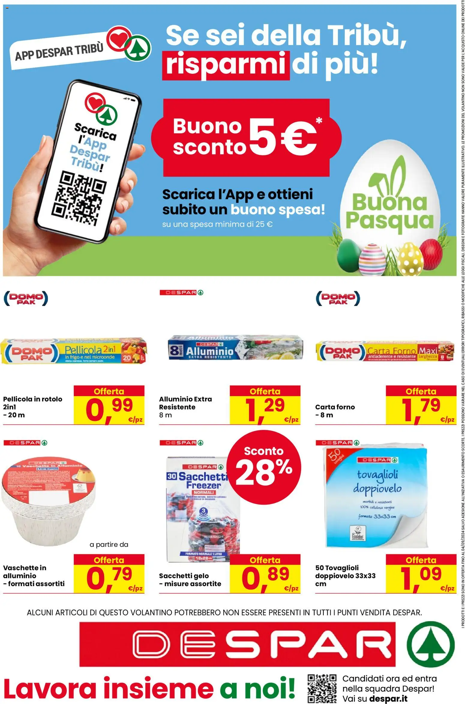 Volantino Despar del 26.03.2026 | Pagina: 20 | Prodotti: Microonde, Freezer, Pellicola, Vaschette