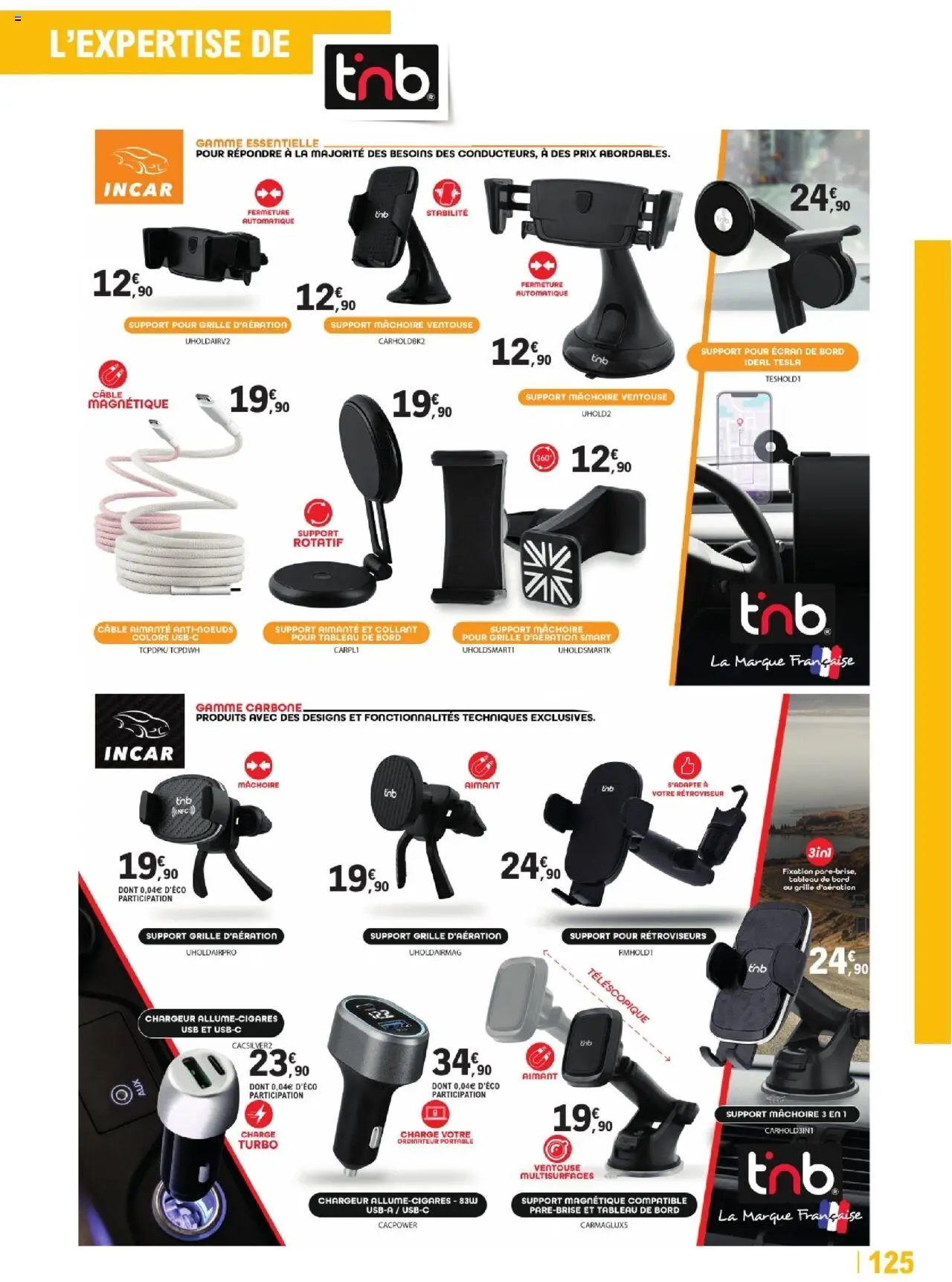  | Page: 125 | Produits: Ordinateur, Câble, USB, Portable