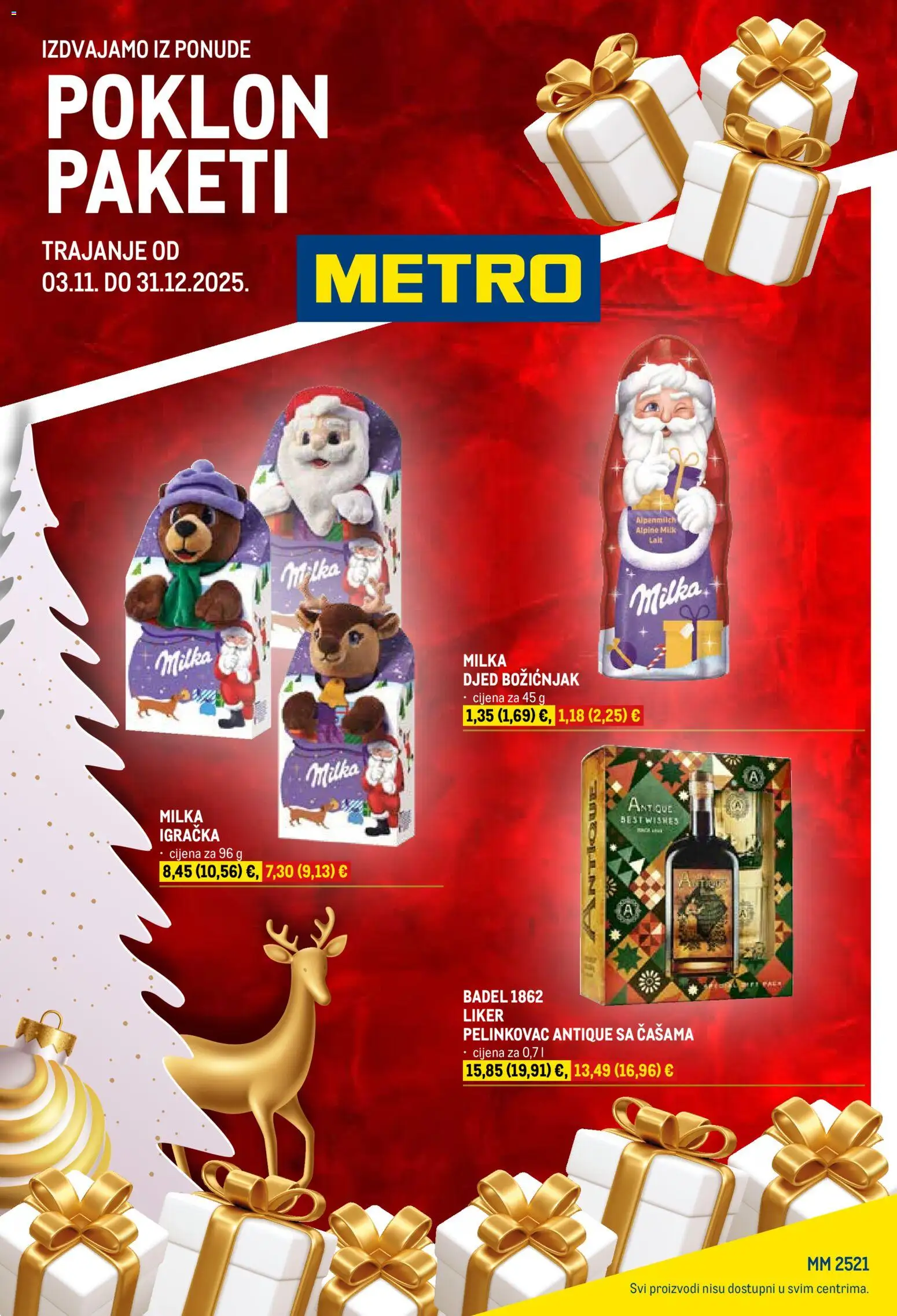 Metro katalog | vrijedi od 03.11.2025 | Stranica: 1 | Proizvodi: Pelinkovac, Pelinkovac Antique, Liker, Milka