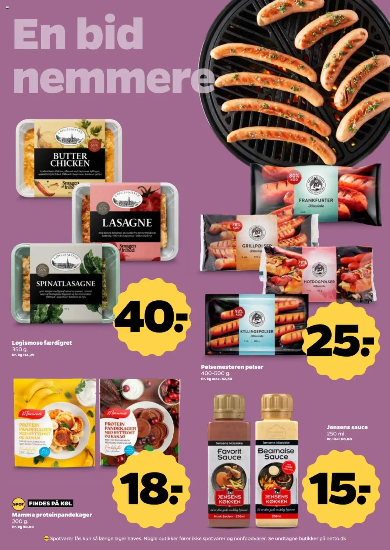 Netto Tilbudsavis gyldig fra 09.08.2025 | Side: 15 | Produkter: Pølser, Kyllingepølser, Aparelho de barbear, Carpete