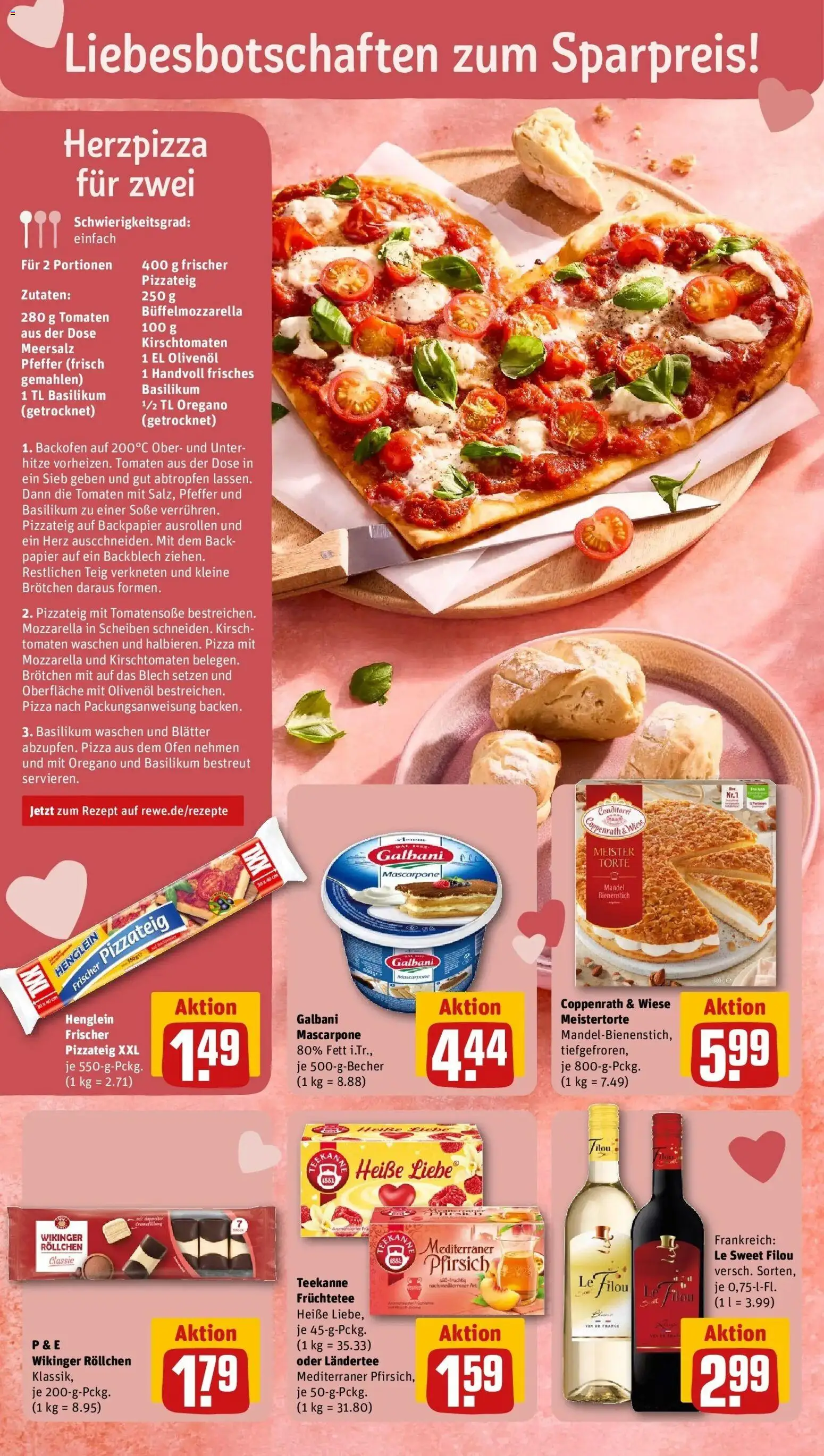 Rewe prospekt Frankfurt	 – gültig ab 09.02.2026 | Seite: 4 | Produkte: Le filou, Olivenol, Pfeffer, Pizza