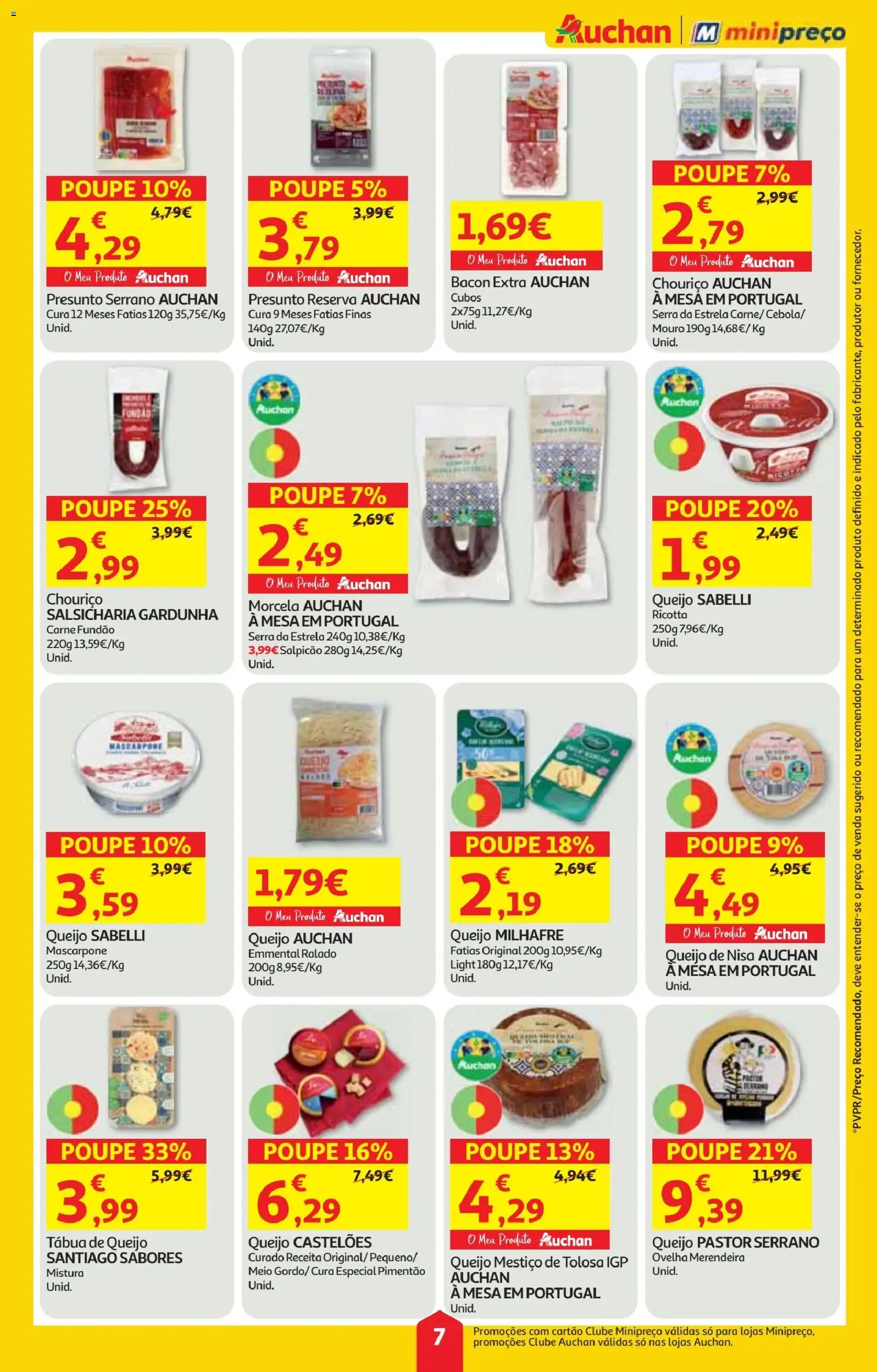 Minipreço folheto │ válido de 18.12.2025 | Página: 7 | Produtos: Bacon, Pimentão, Salpicão, Presunto
