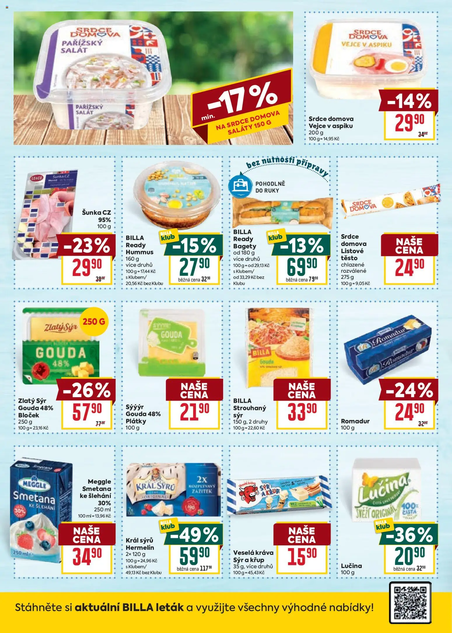 Billa Velký leták od 28.01.2026 | Strana: 14 | Produkty: Gouda, Sýr, Hermelín, Romadur