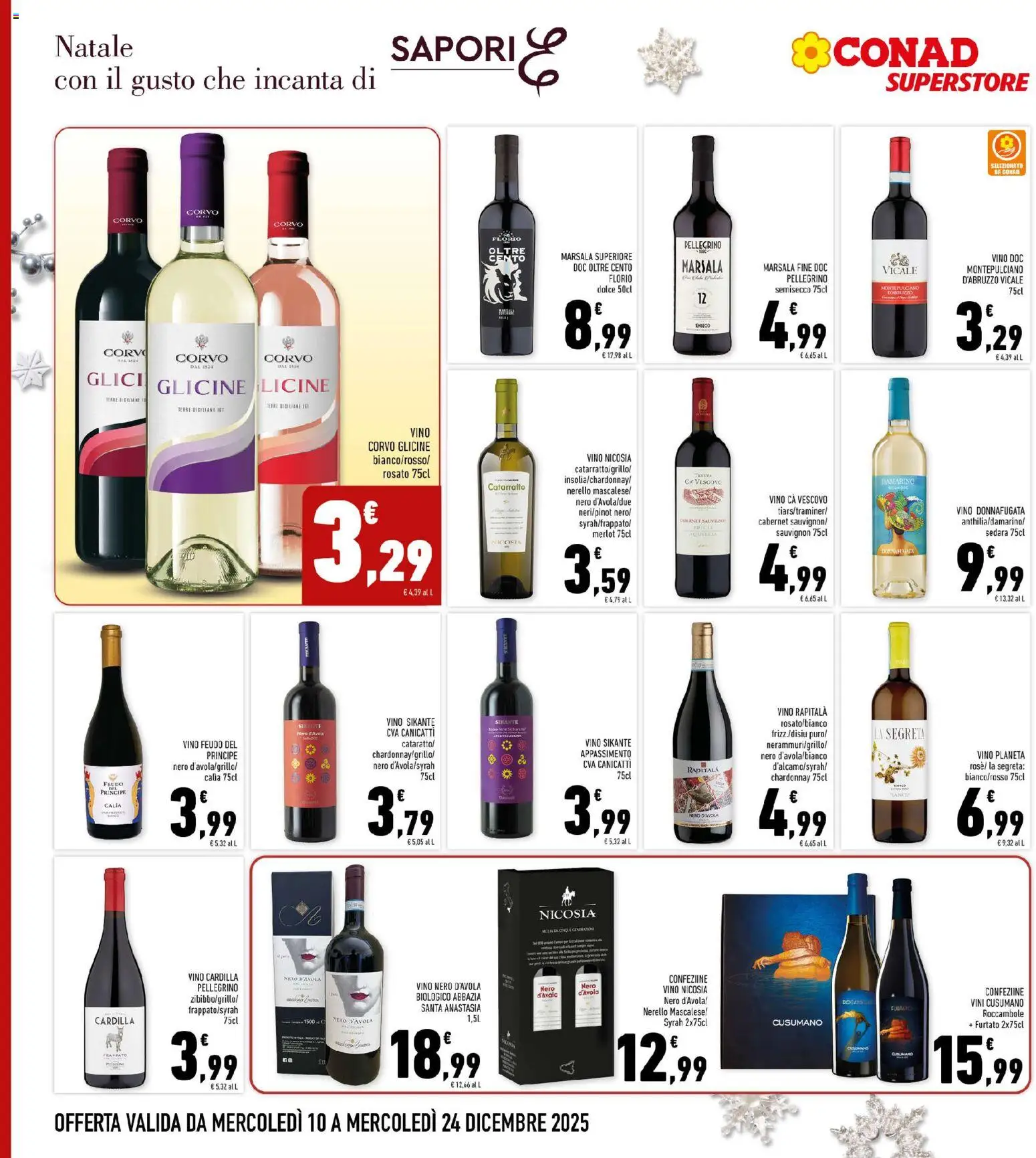 Volantino Conad del 10.12.2025 | Pagina: 6 | Prodotti: Vino