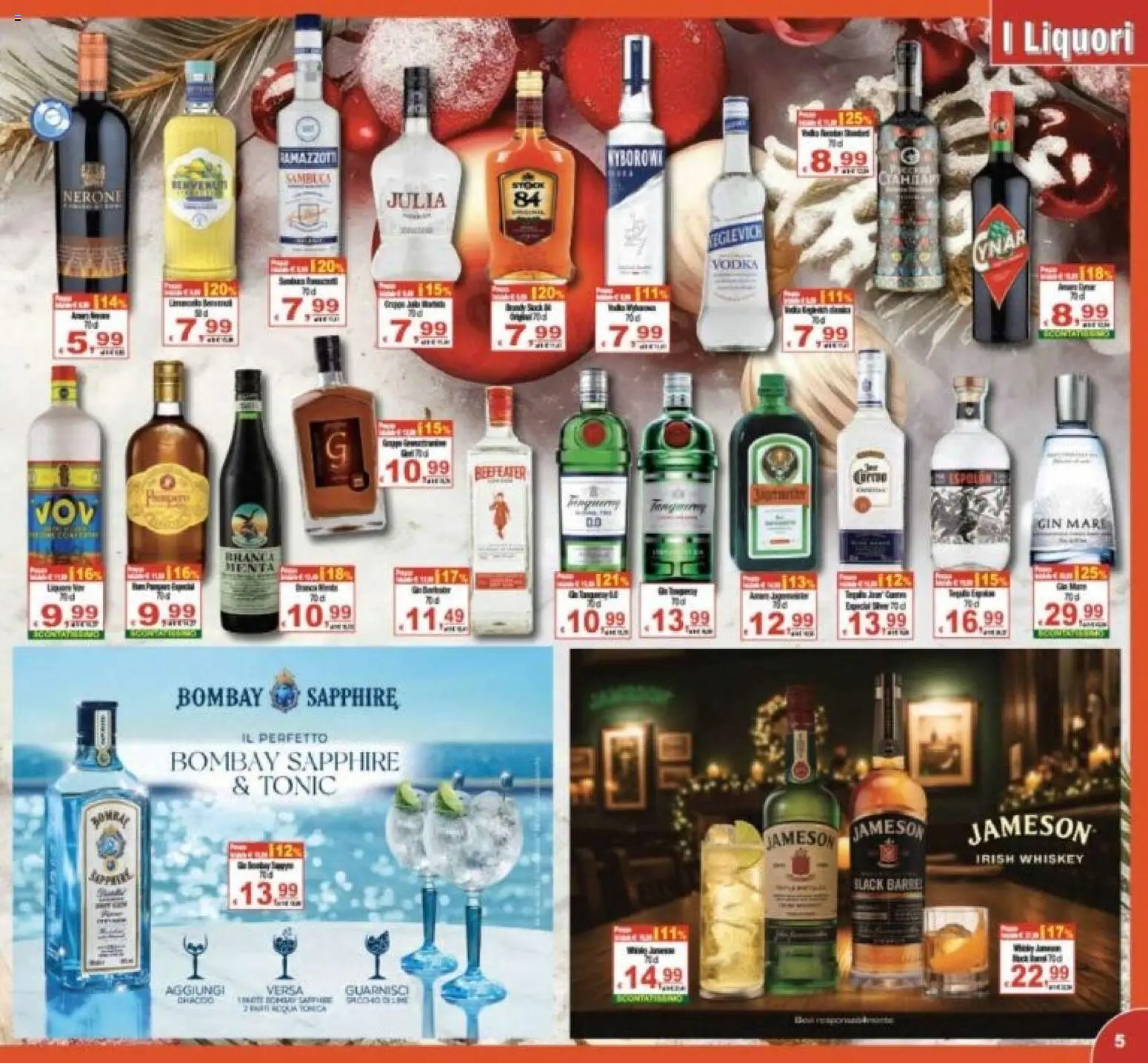 Volantino CTS del 27.12.2025 | Pagina: 5 | Prodotti: Gin, Vodka, Menta