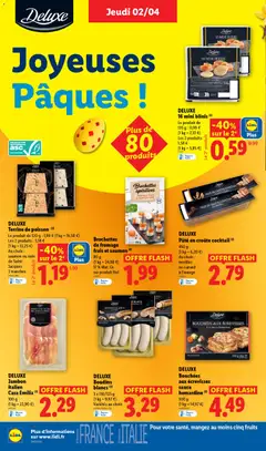LIDL - Prévisualisation de DELUXE Terrine de poisson, Terrine de poisson, 120 g, au choix: saumon ou noix de Saint-Jacques 2 tranches valide à partir de 02.04.2026 | Page: 16