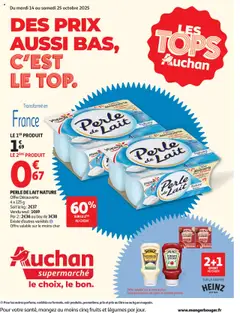 Auchan - Des prix aussi bas, c'est le top dans votre super - Voorbeeld van een folder van Auchan, geldig van 14.10.2025