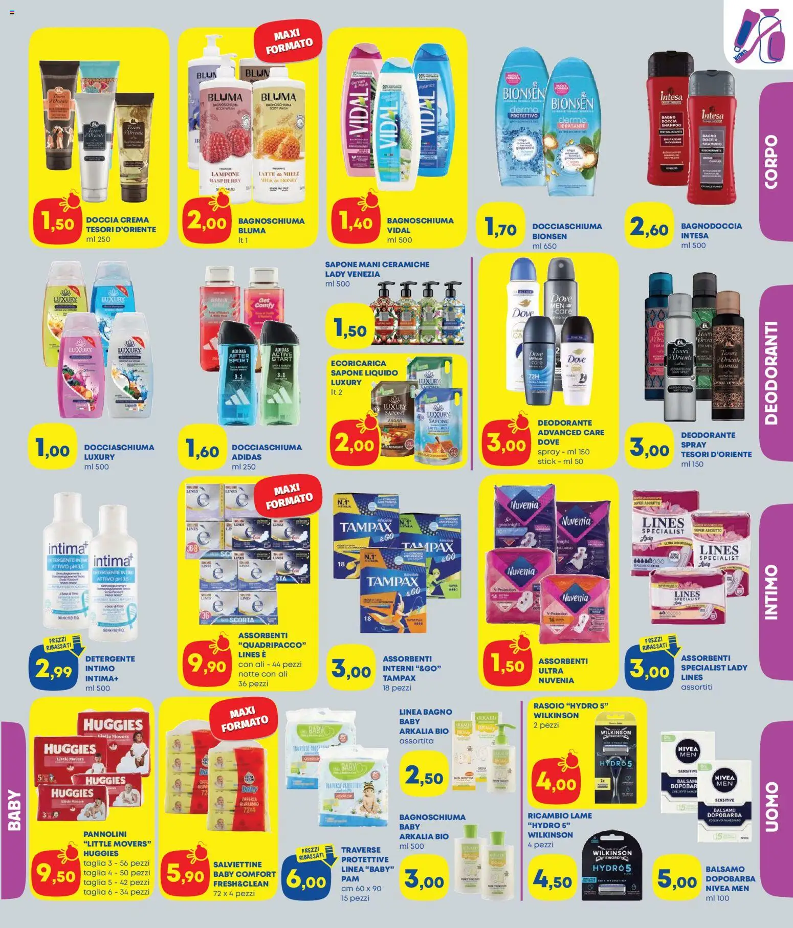 Volantino Panorama del 23.04.2026 | Pagina: 3 | Prodotti: Crema, Dopobarba, Bagnoschiuma, Miele
