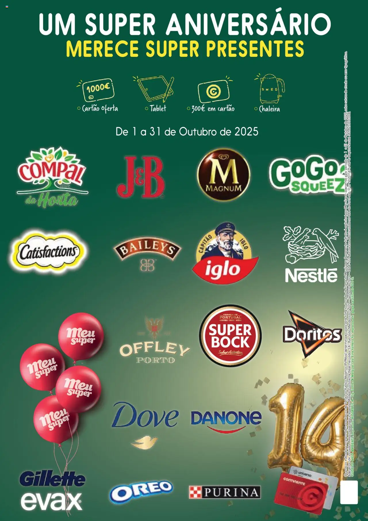 Meu Super folheto │ válido de 01.10.2025 | Página: 2 | Produtos: Chaleira, Nestlé, Cerveja, Tablet