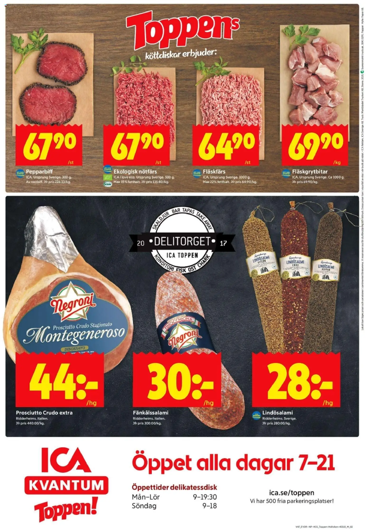 ICA Kvantum reklamblad aktuell från 17.11.2025 | Sida: 12 | Produkter: Peppar, Chili, Papper, Kräm