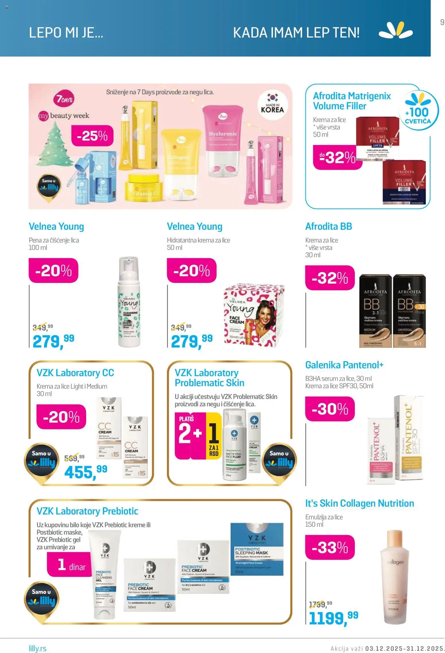 Lilly drogerie katalog - važi od 01.12.2025 | Strana: 9 | Proizvode: Krema