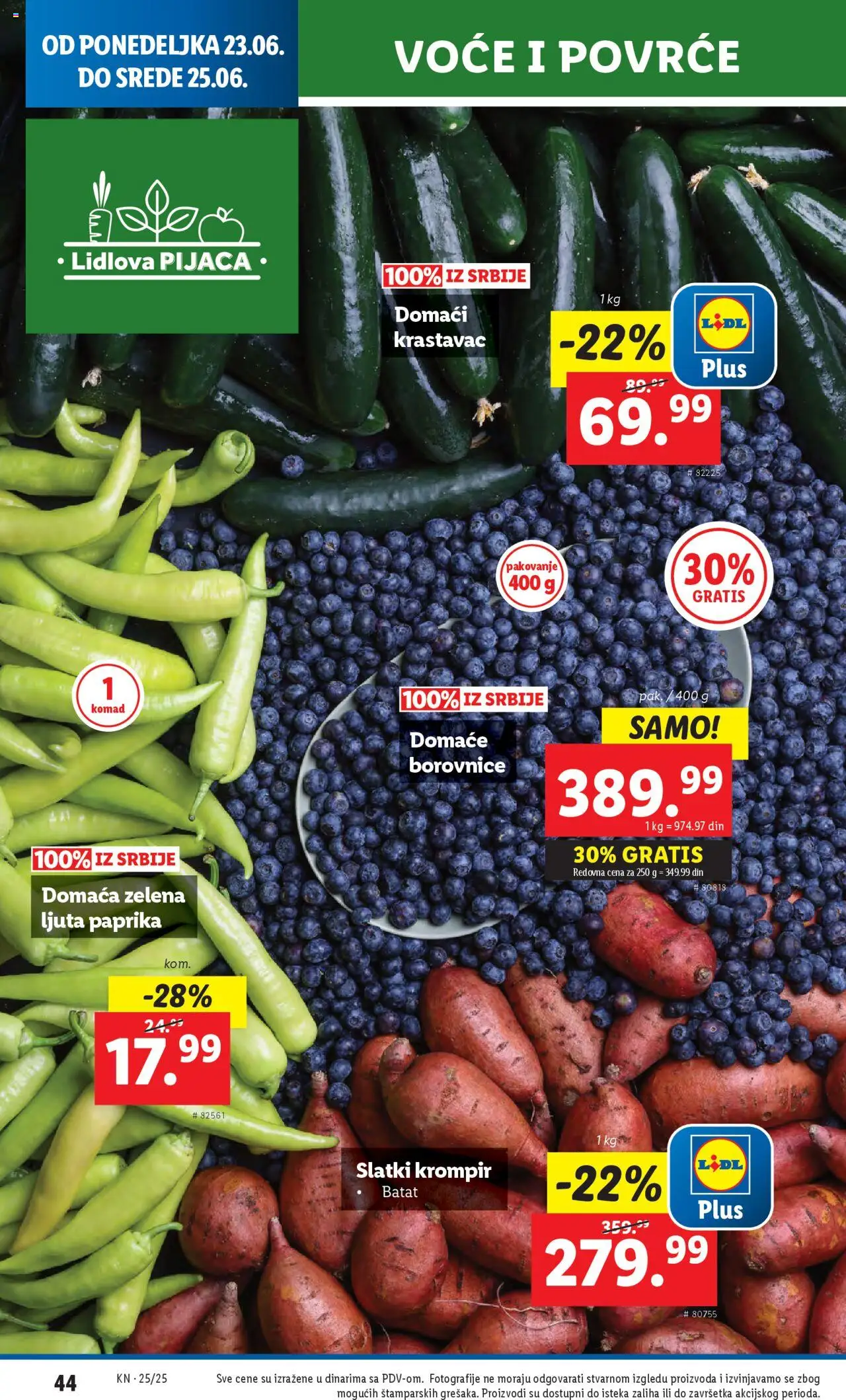 Lidl katalog - važi od 19.06.2025 | Strana: 52 | Proizvode: Krastavac, Krompir, Paprika, Pakovanje