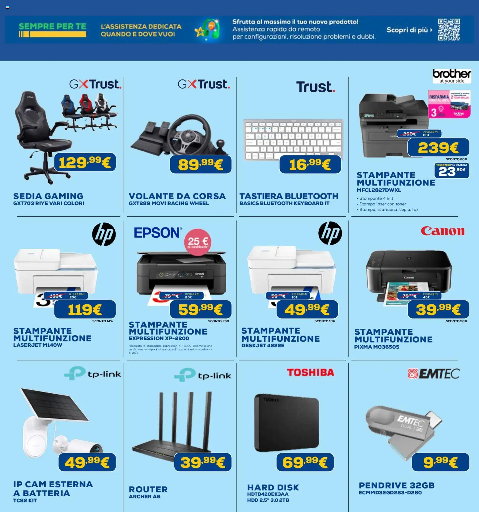 Volantino Euronics del 22.12.2025 | Pagina: 11 | Prodotti: Tè, Stampante, Stampa, Batteria