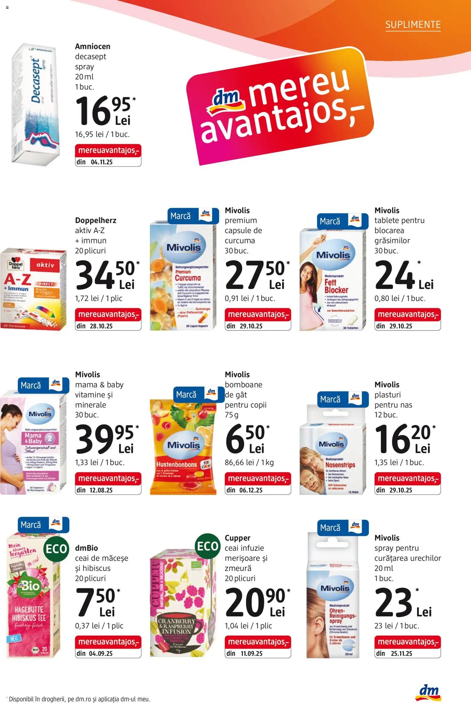 Noul catalog DM drogeriemarkt – valabil de la 05.02.2026 | Pagină: 25 | Produse: Şerit ödül, Plasturi, Bomboane, Çocuk sutyeni