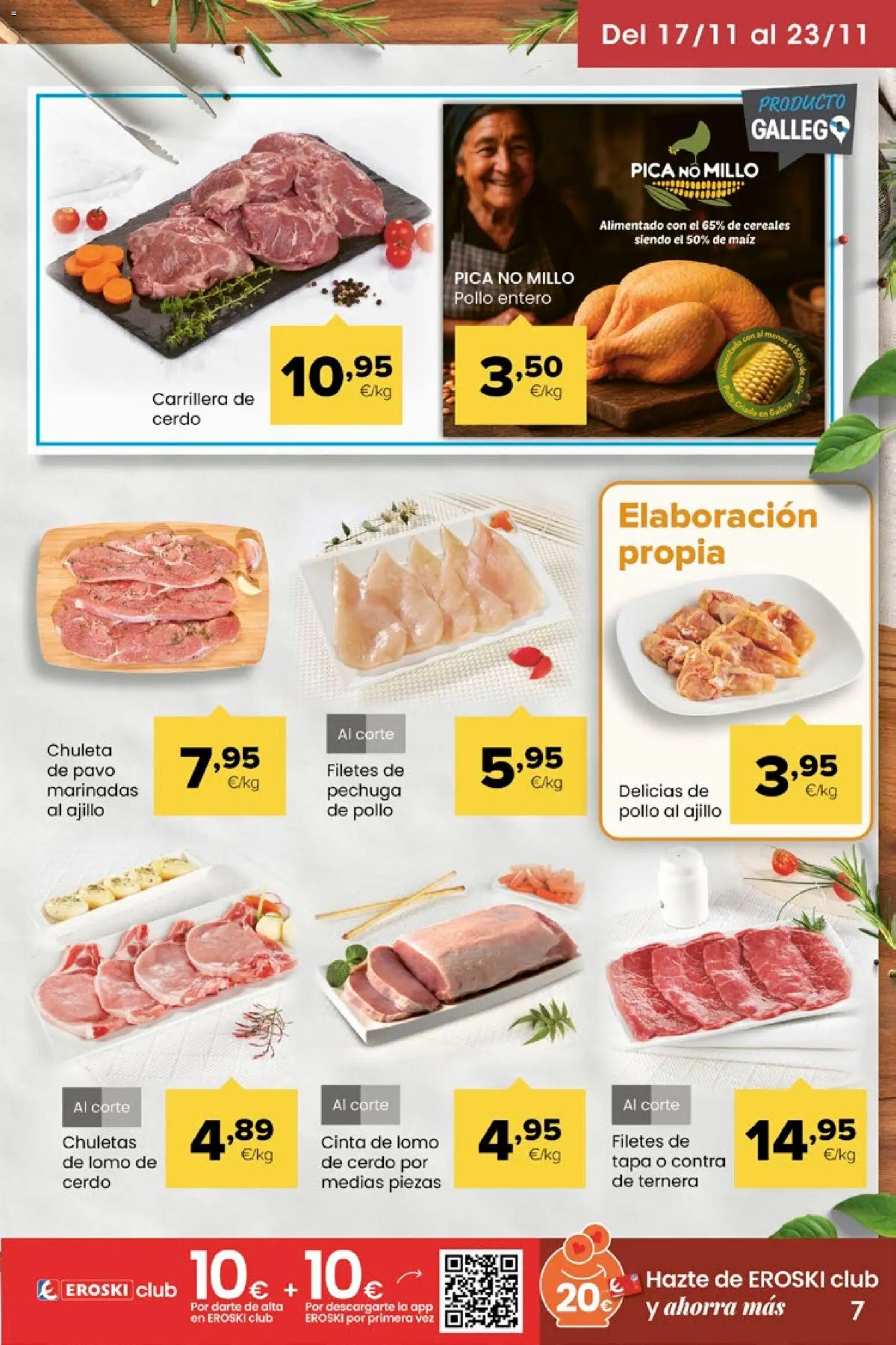 Eroski - Miramos por ti │ válido desde el 13.11.2025 | Página: 7 | Productos: Medias, Cerdo, Cereales