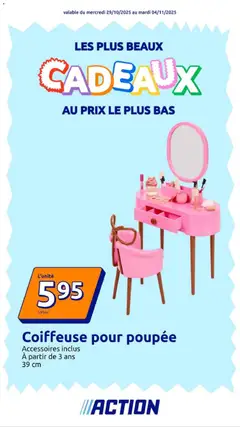 Action - Prévisualisation de Action catalogue de la semaine valide à partir de 29.10.2025