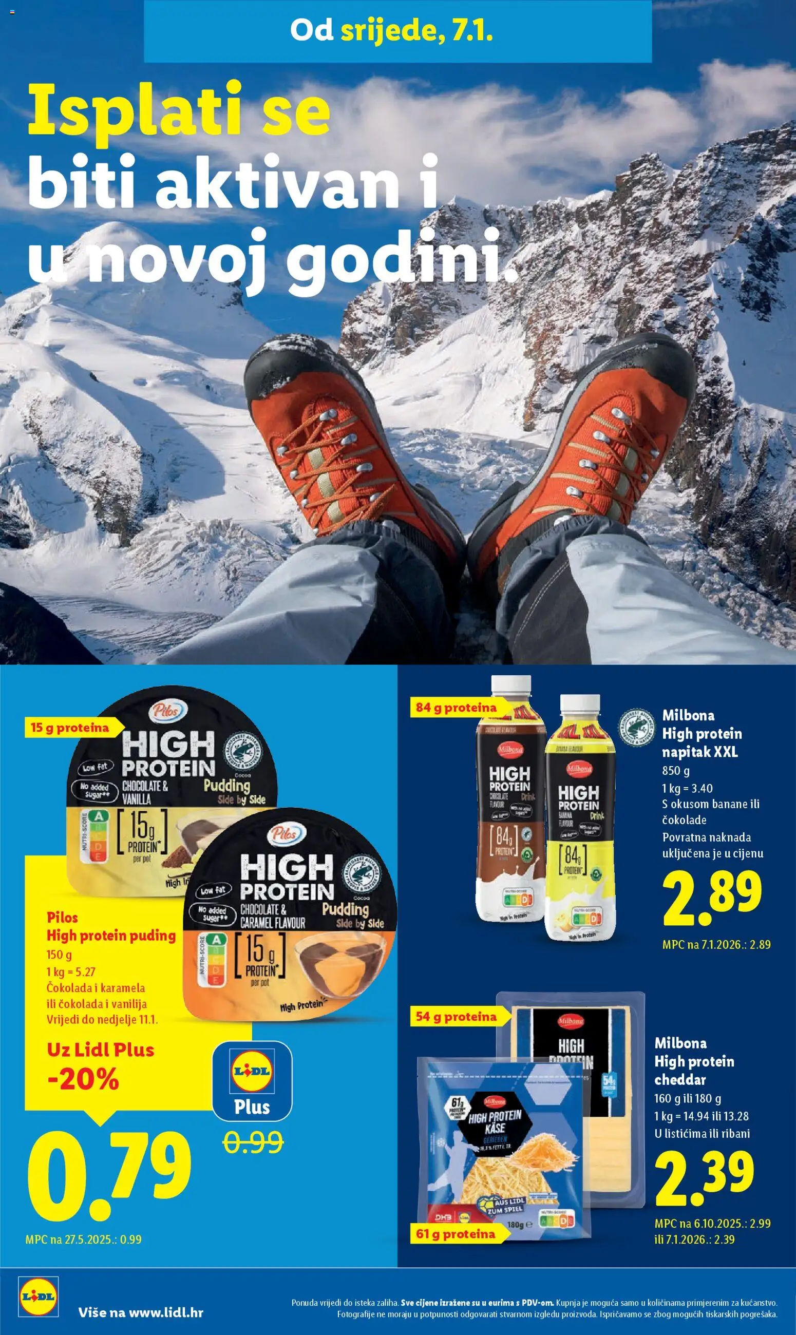 Lidl katalog | vrijedi od 07.01.2026 | Stranica: 24 | Proizvodi: Protein puding, Čokolada, Puding, Karamela