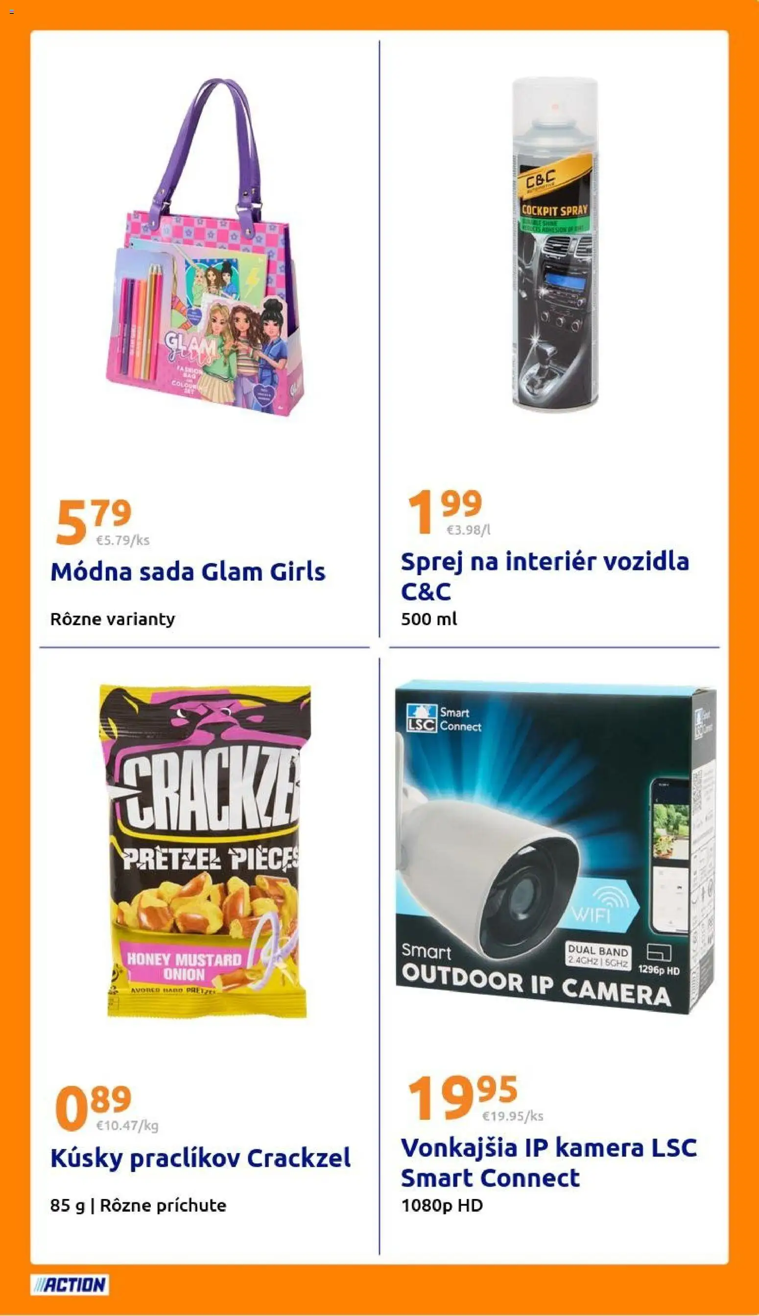 Nové Action akcie – leták je platný od 18.02.2026 | Strana: 25 | Produkty: Kamera