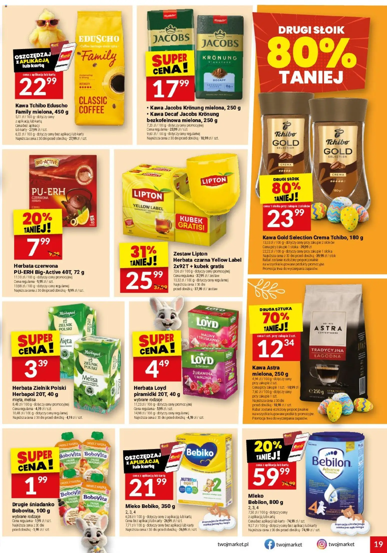 Twój Market gazetka od 18.03.2026 | Strona: 19 | Produkty: Karta, Mięta, Żurawina, Herbata czerwona