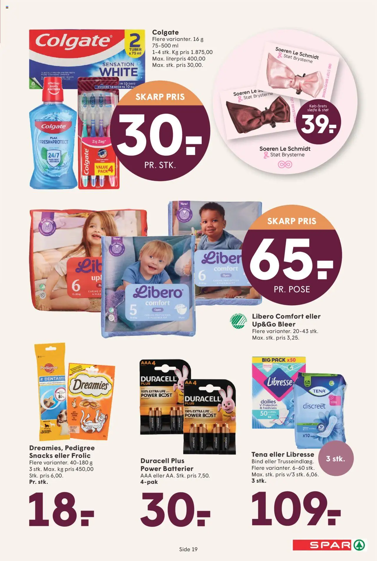 Spar tilbudsavis – gyldig fra 05.09.2025 | Side: 19 | Produkter: Batterier