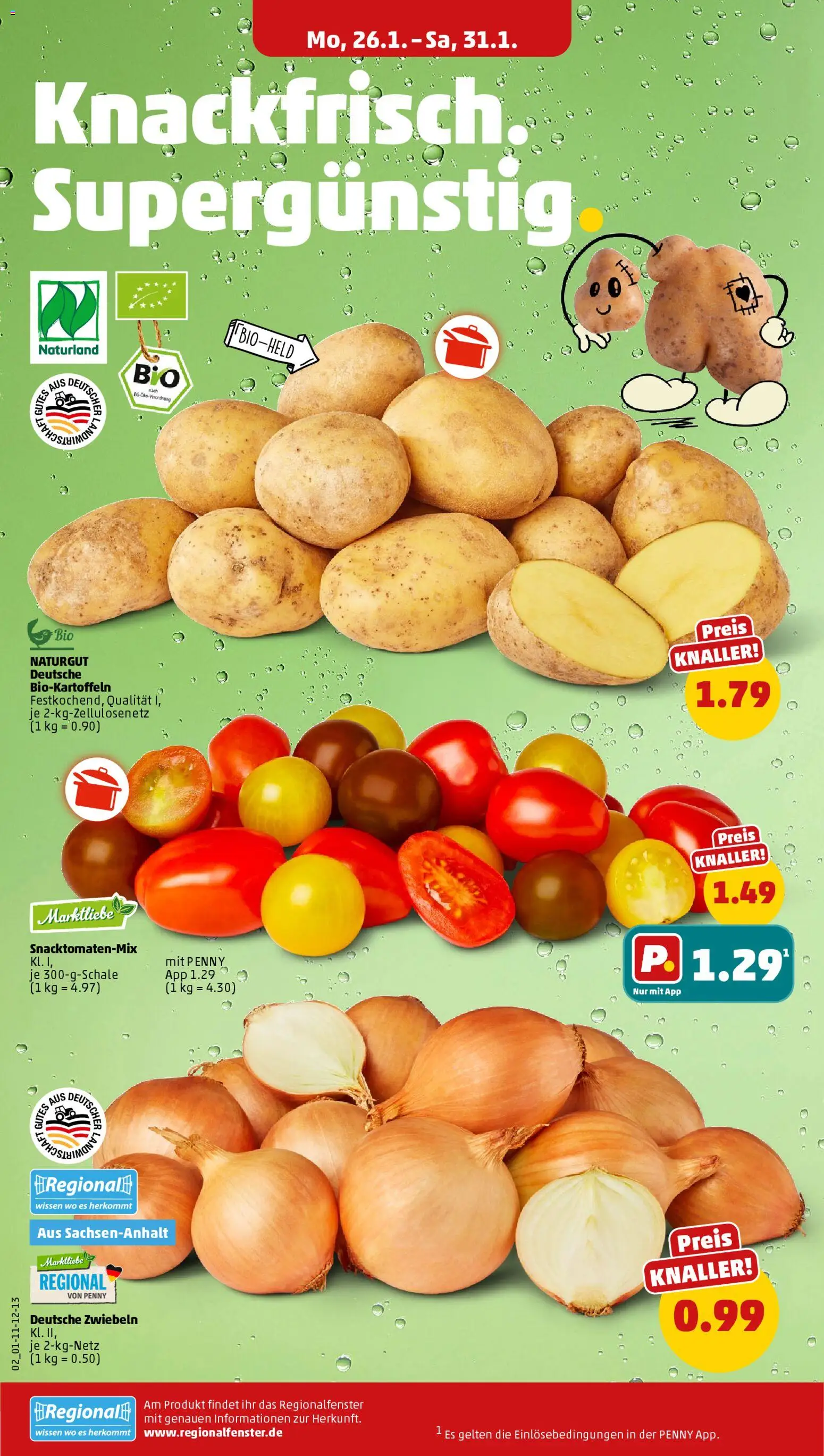 Penny Prospekt 	 – gültig ab 26.01.2026 | Seite: 4 | Produkte: Zwiebeln