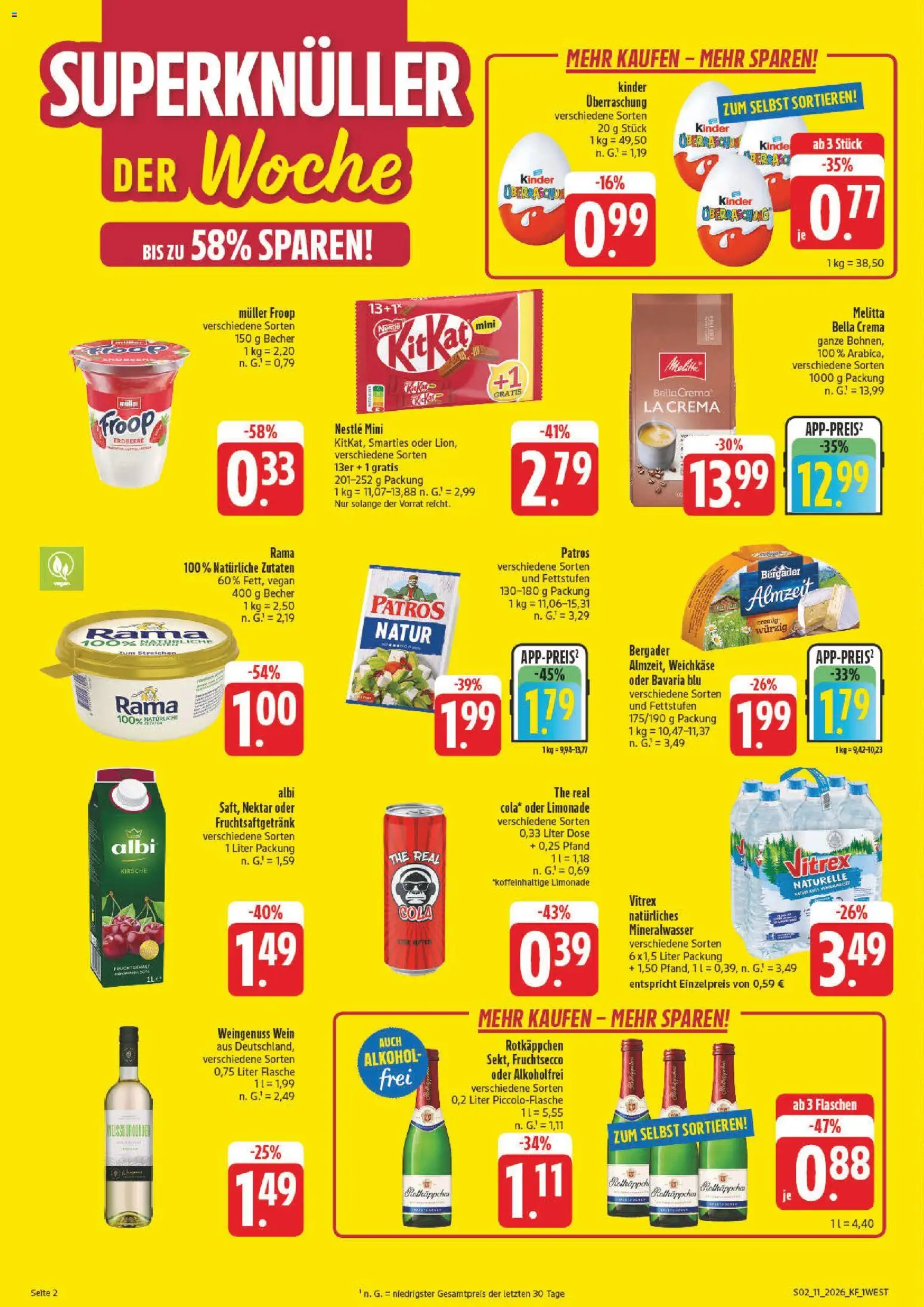 nah & gut Prospekt 	 – gültig ab 09.03.2026 | Seite: 2 | Produkte: Rama, Cola, Limonade, Wein